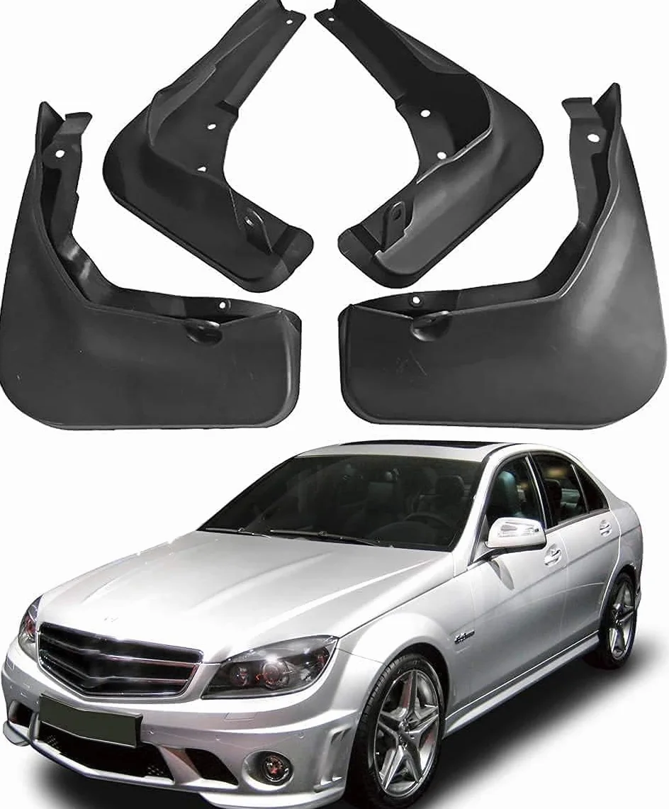4 szt. Błotniki dla Mercedes Benz Klasa C W204 2008-2014 W205 2015-2019 C200 C260 Chlapacze Przedni tylny błotnik kół Stylizacja akcesoriów do nadwozia
