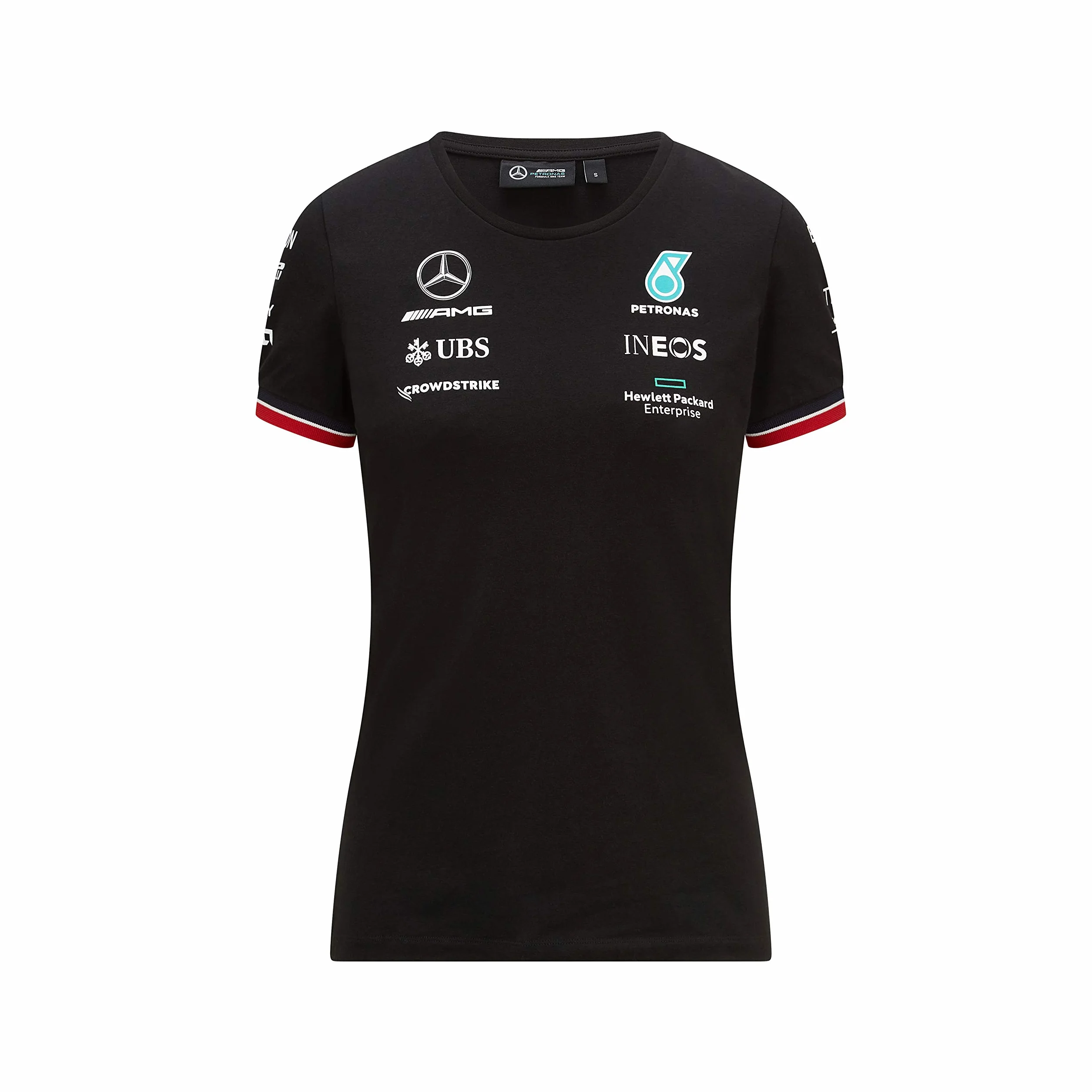 Mercedes-AMG Petronas - Oficjalna kolekcja Formuła One Merchandise 2021 - damska - koszulka kierowcy - Kurze Ärmel