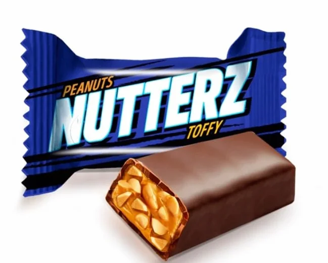 Cukierki Nutterz o smaku Toffi z Orzeszkami Ziemnymi 1 kg