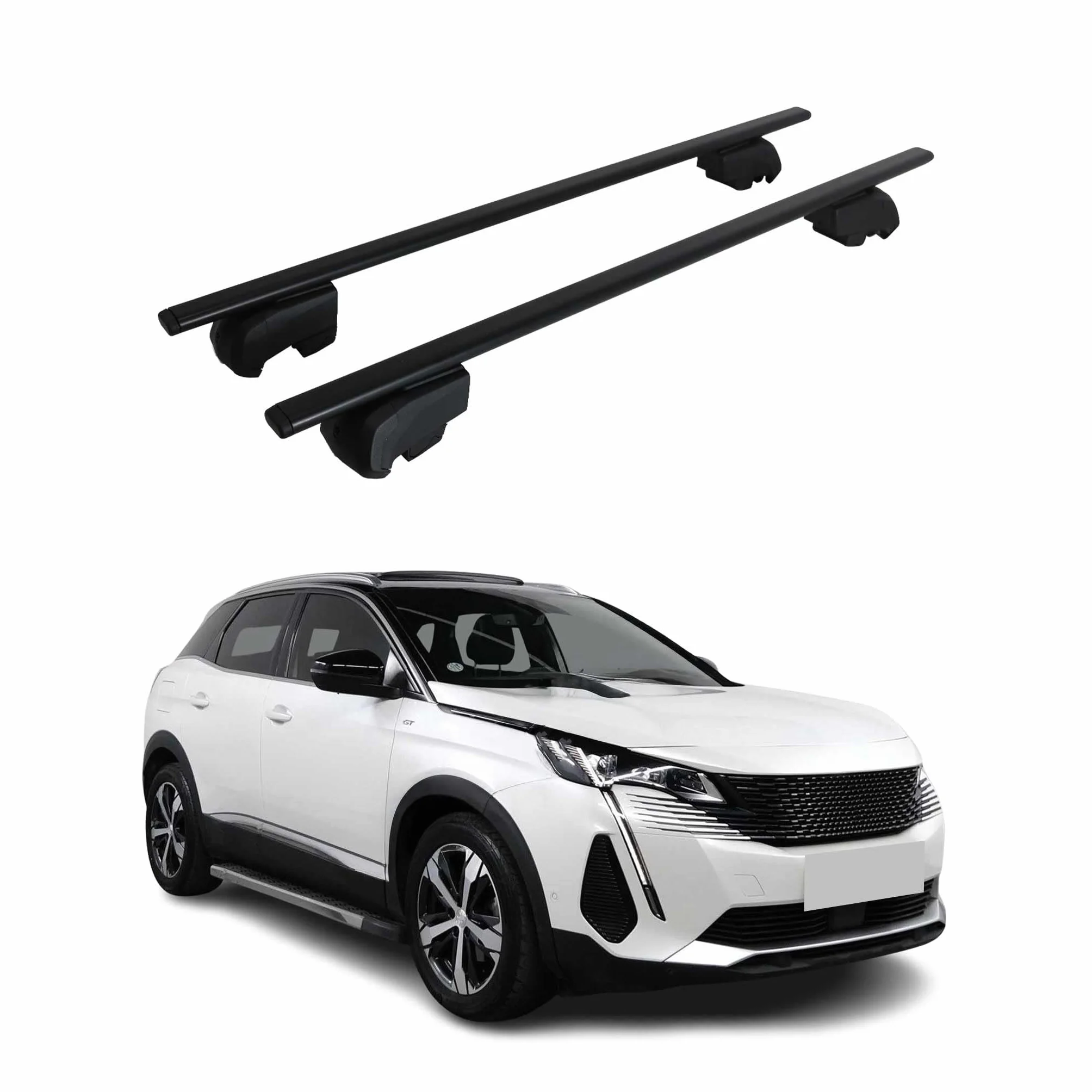 OMAC Dachtrager Quertrager fur Peugeot 3008 II 2016-2024 – City Crash testowane – ISO PAS 11154
