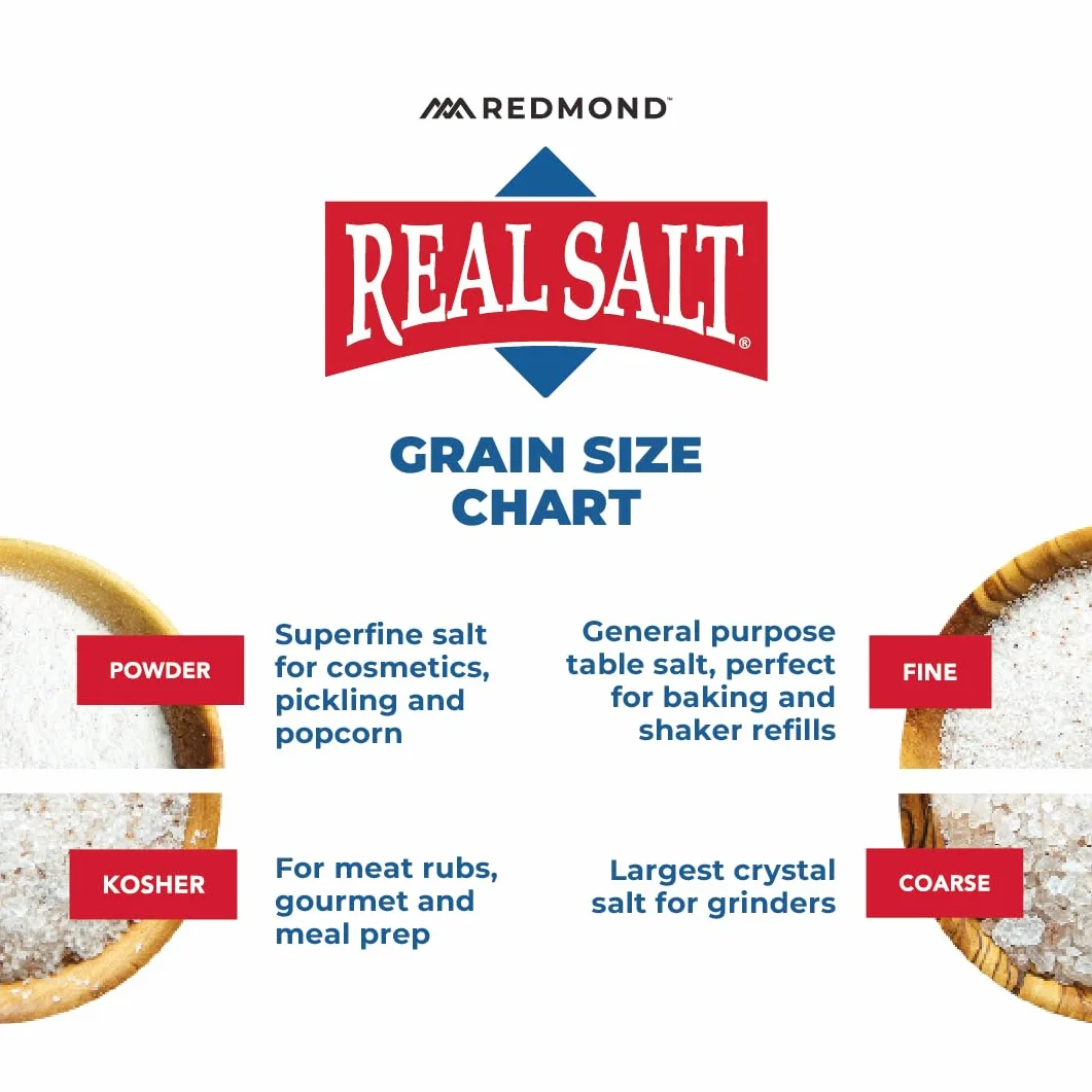 REDMOND Real Sea Salt Natural Unrefined Gluten Free Popcorn, 10 Ounce Pouch (2 Pack)