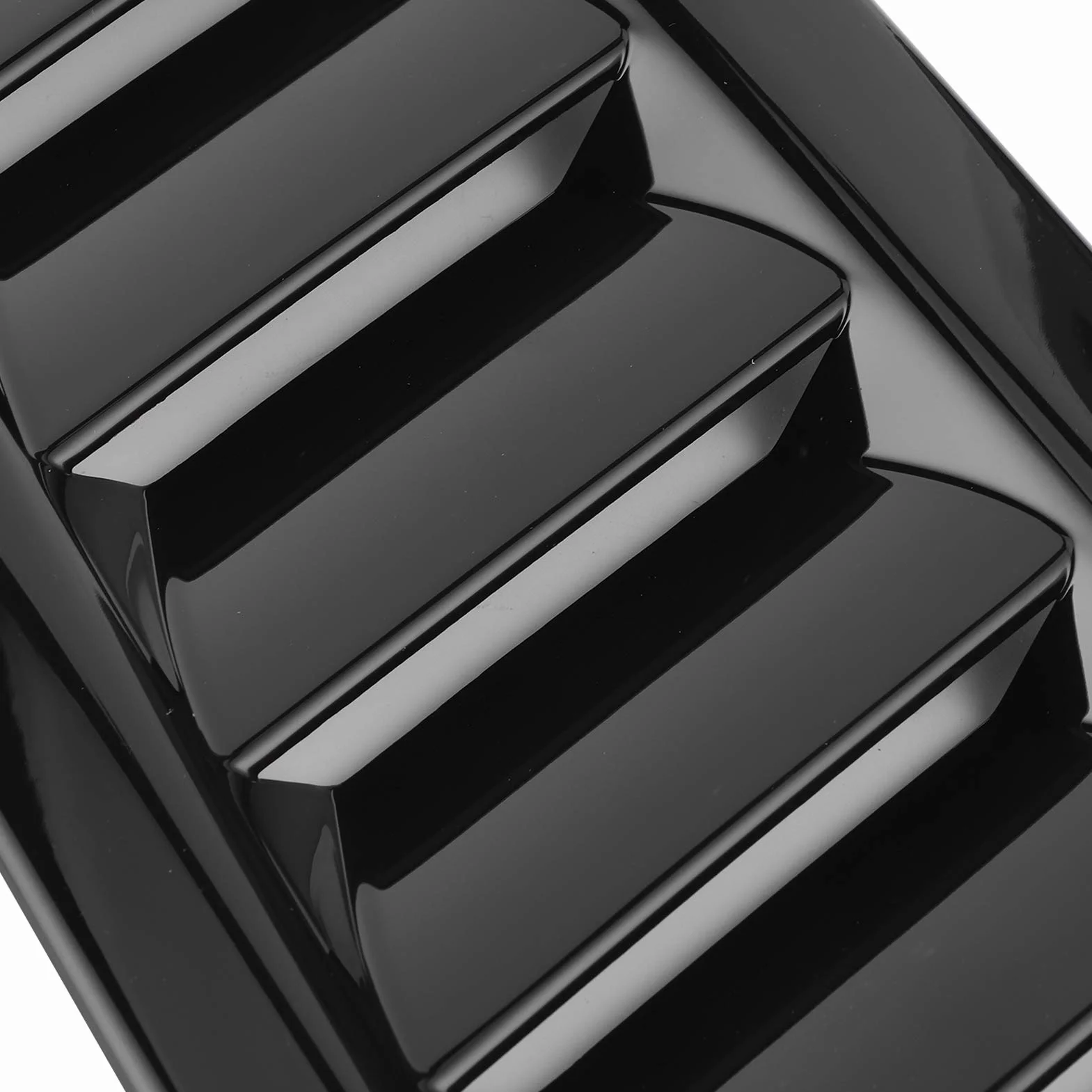 Akozon Maska samochodu Vent Scoop Kit Przepływ powietrza Okiennice wlotu powietrza Kaptur Vent Osłona maski dla Focus RS MK2 Style (czarny)