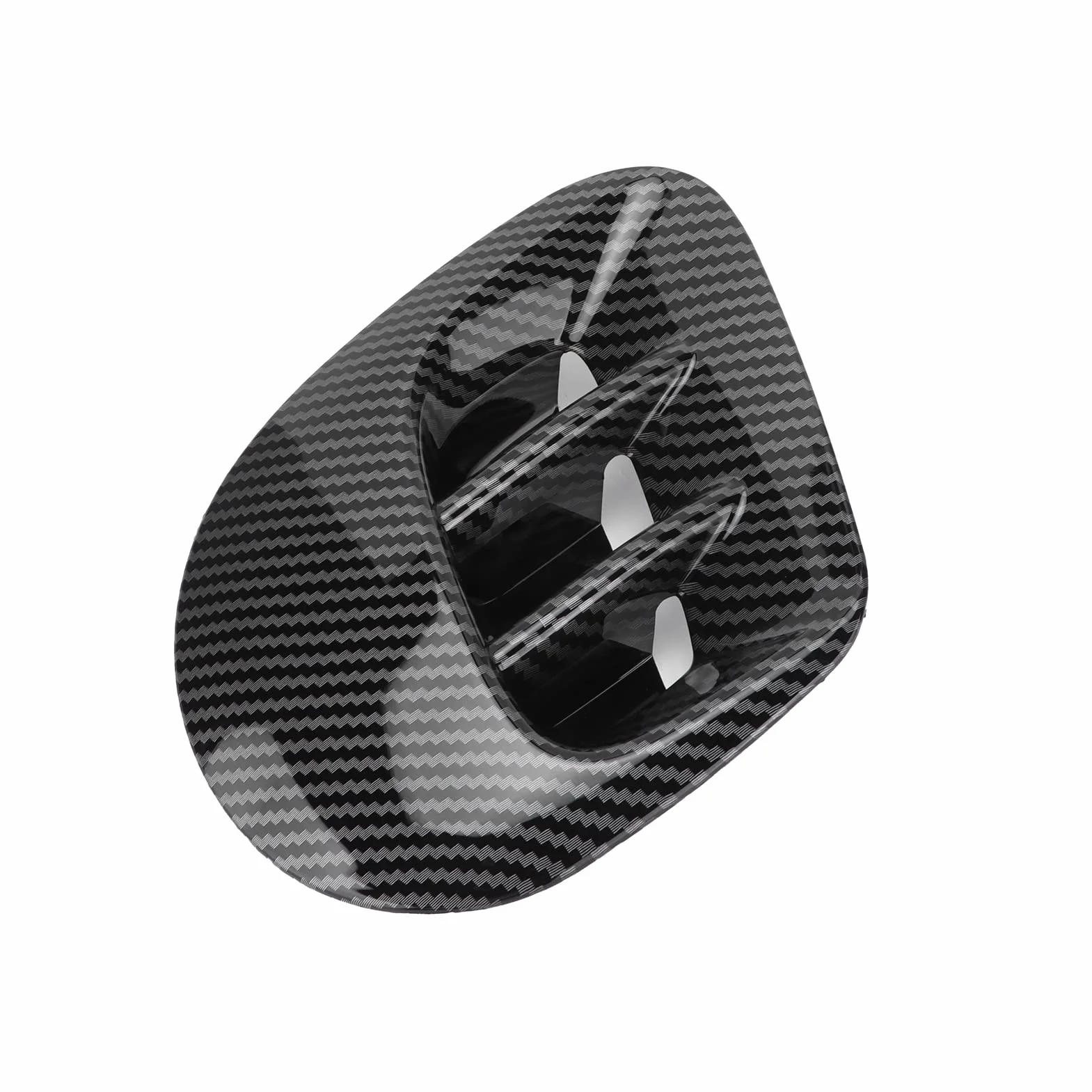 Aramox Tylny Błotnik Boczny Odpowietrznik Pasuje do Smart Fortwo/Forfour 453 2015-2021, ABS Tylny Błotnik Boczny Odpowietrznik Pokrywa Wykończenia Wymiana(Styl z włókna węglowego)
