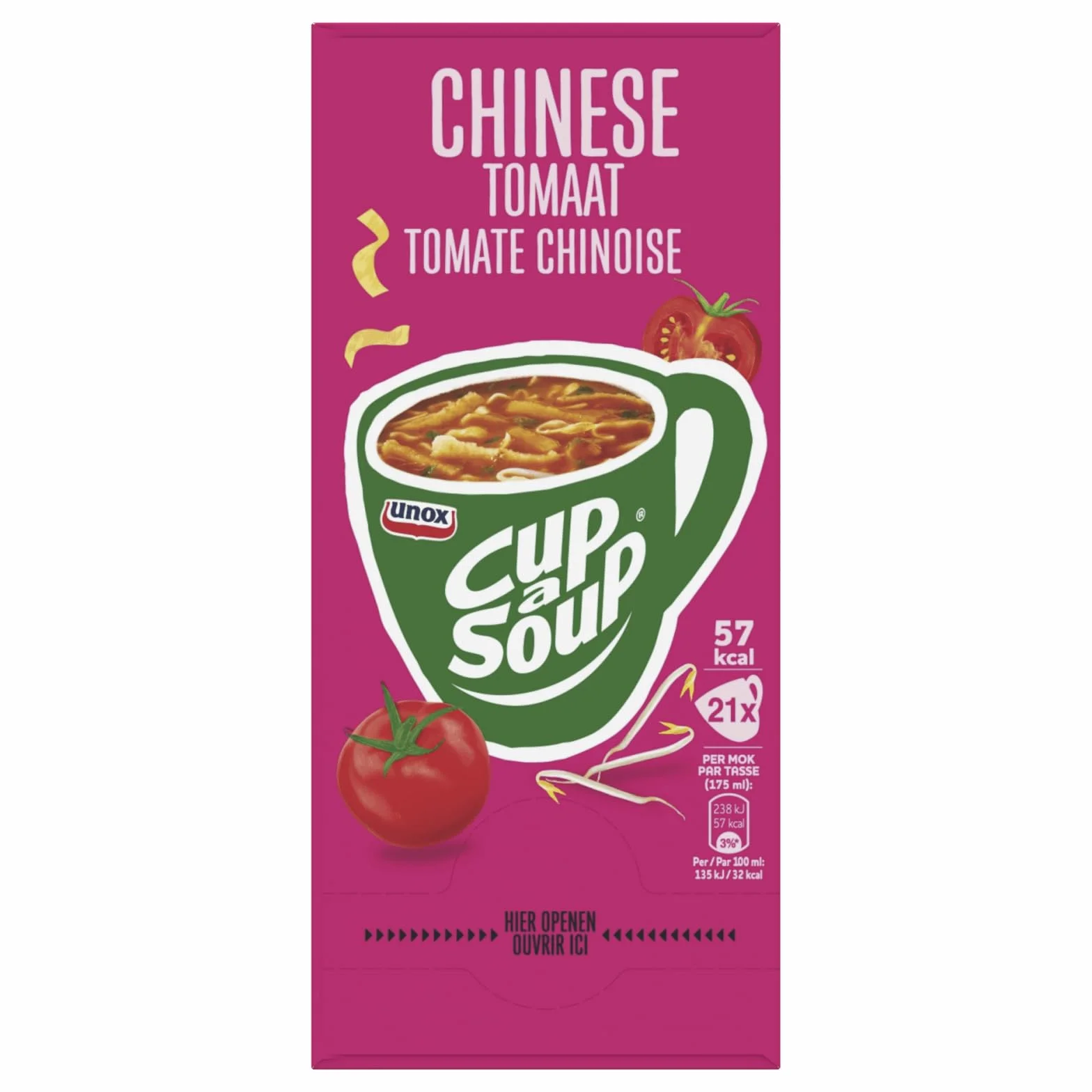 Cup A Zupa Chińska Zupa pomidorowa, 21 sztuk, Sztuki