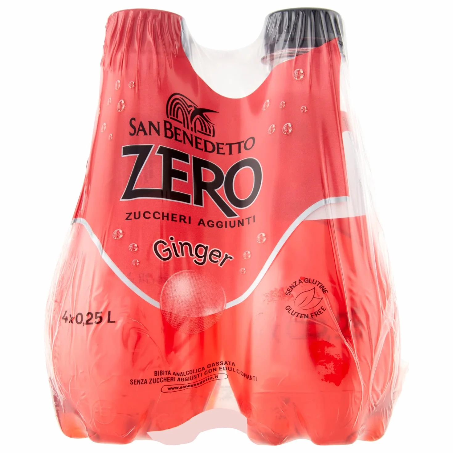 Napój gazowany Ginger Zero 4x250ml - San Benedetto lemoniada bez cukru