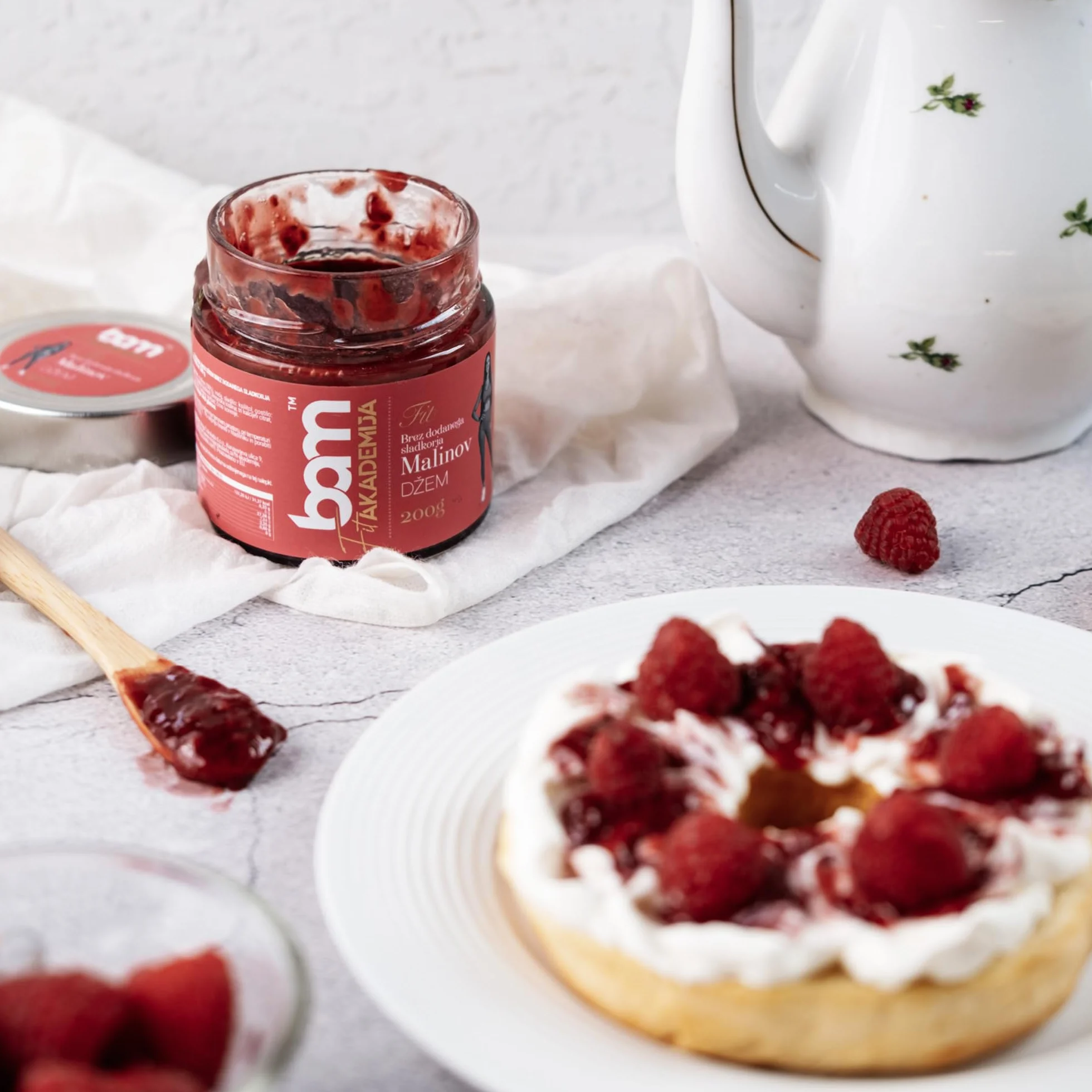 Dżem malinowy bez dodatku cukru 200 g