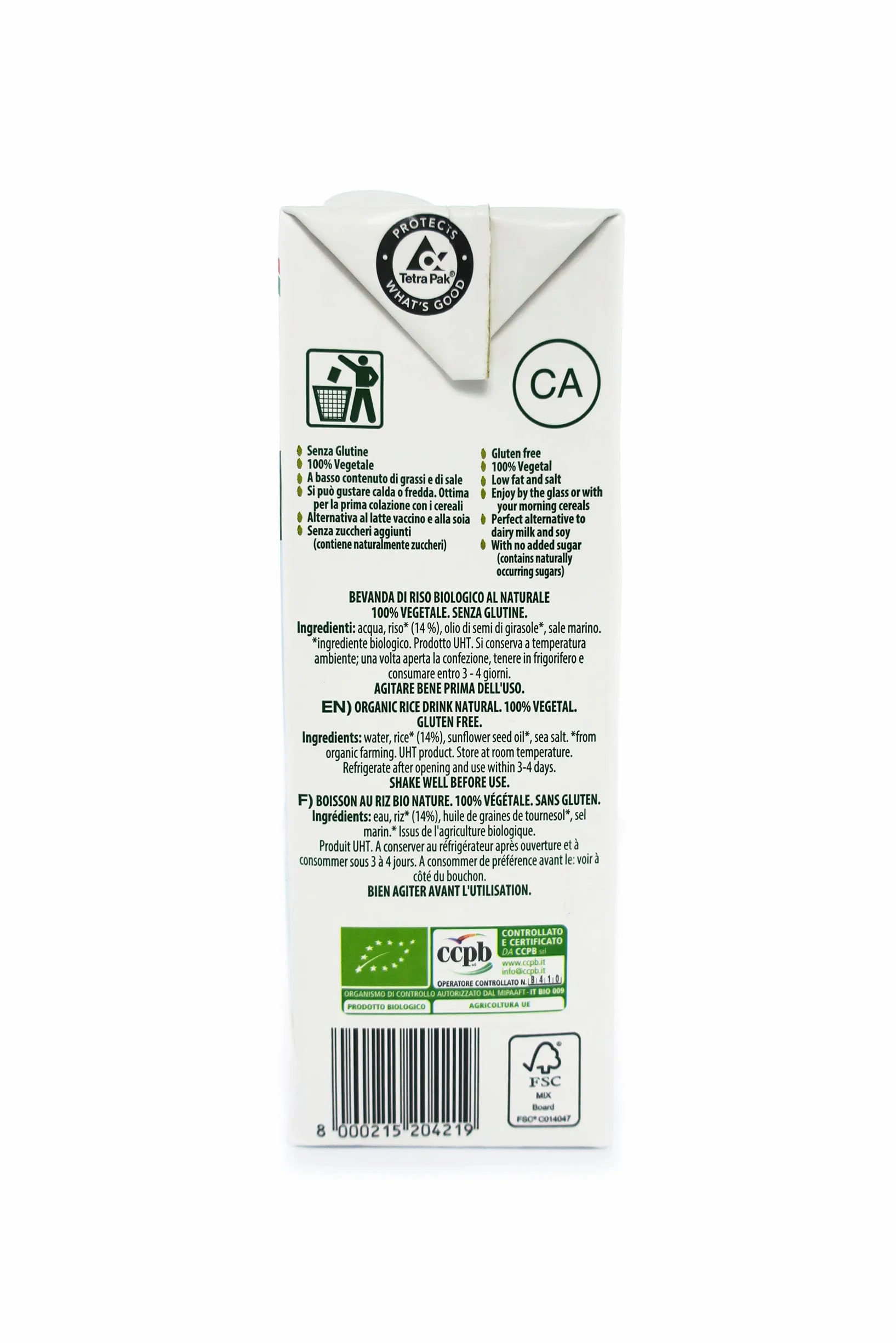 Bebida Vegetal Arroz 1 l