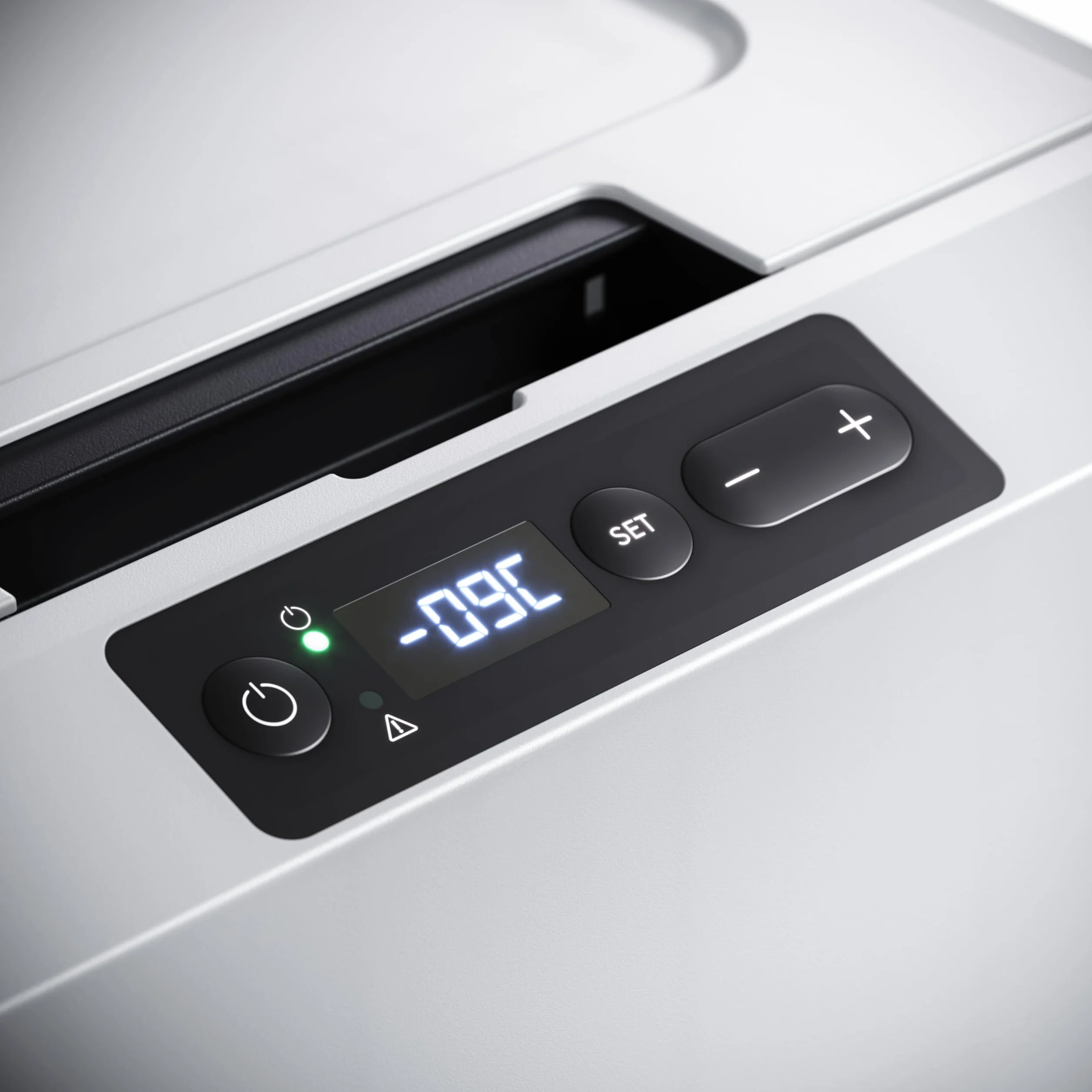 DOMETIC CDF2 36 Lodówka/Zamrażarka kompresorowa, od +10 °C do -15 °C, 31 L – Mini‑lodówka 12/24 V do auta, ciężarówki & łodzi z ochroną akumulatora, szara