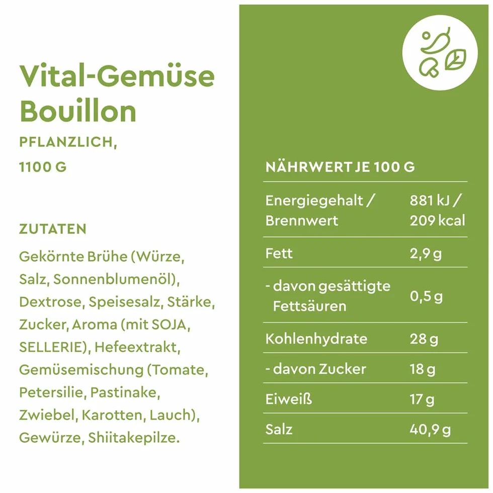 Wiberg Vital bulion warzywny 1200 ml