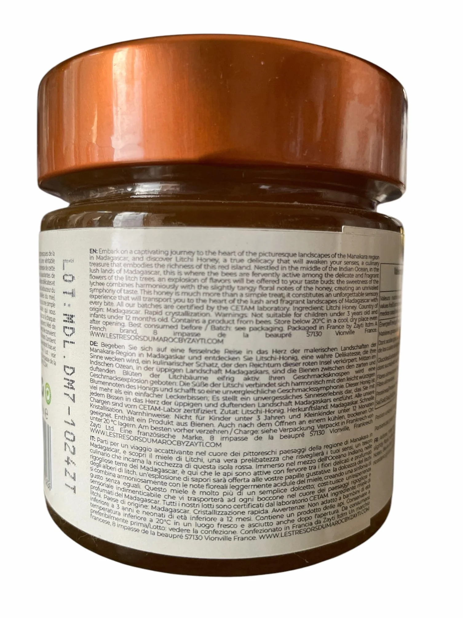Miód De Litchi De Madagaskaru 300g Naturalny Rzadki Unikalny