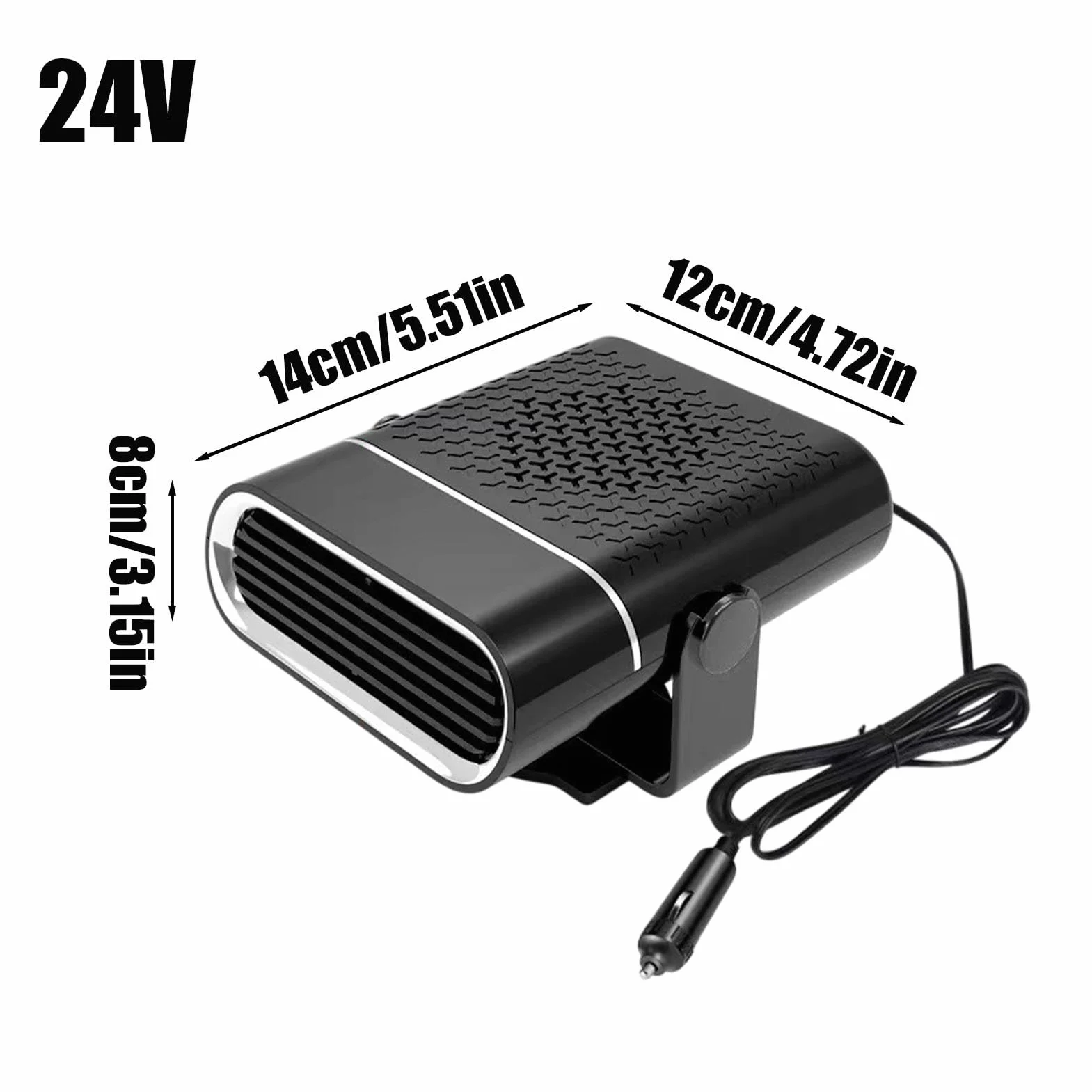 Wentylator grzejnika samochodowego 12V 24V samoprzylepny odparowywacz elektryczny