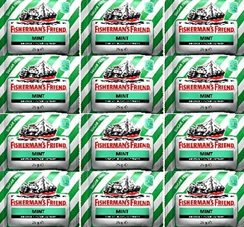 Fishermans Friend Sugar Free Mint Menthol Lozenges 25 g x 12