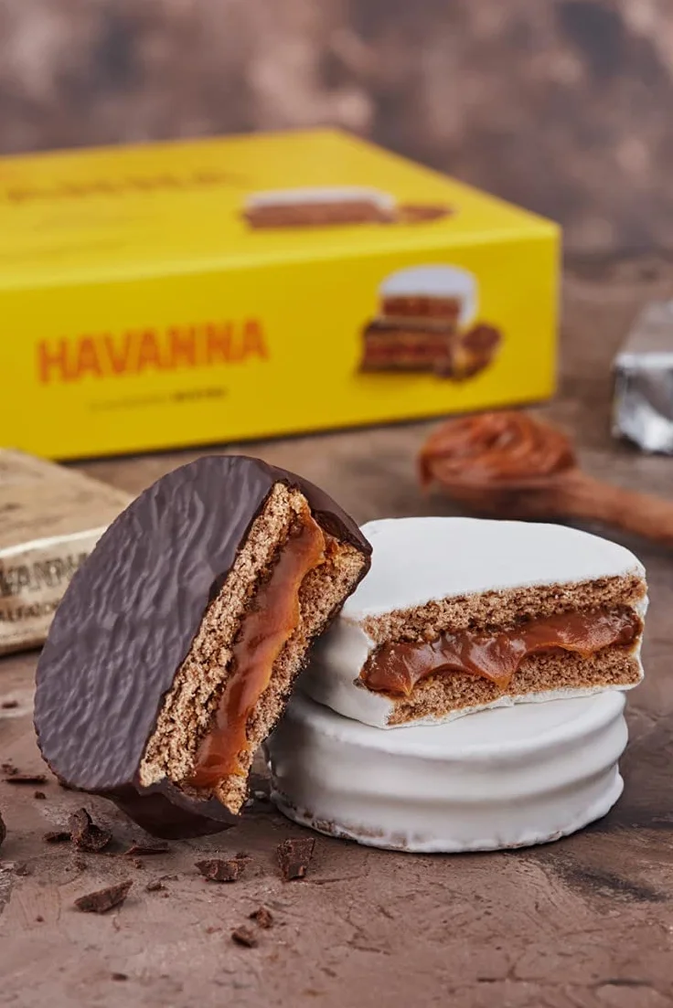 Havanna Alfajores z Czekoladą i Bezą 12 sztuk 612g