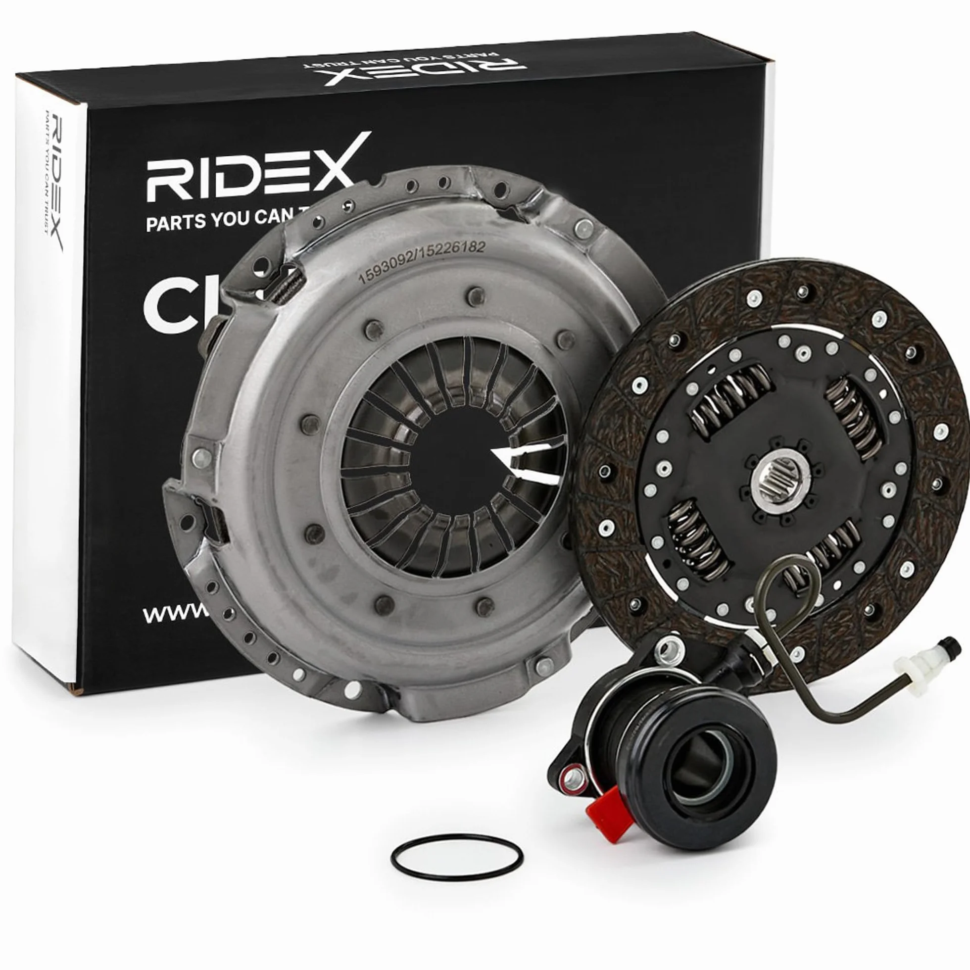 Zestaw sprzęgła RIDEX 479C0482 Kompatybilny z VAUXHALL Corsavan Mk II C X01 Meriva Mk I A X03 Astra Mk V H Kombi A04 Astravan Mk V H A04 Astra Mk V H Sport Hatch A04