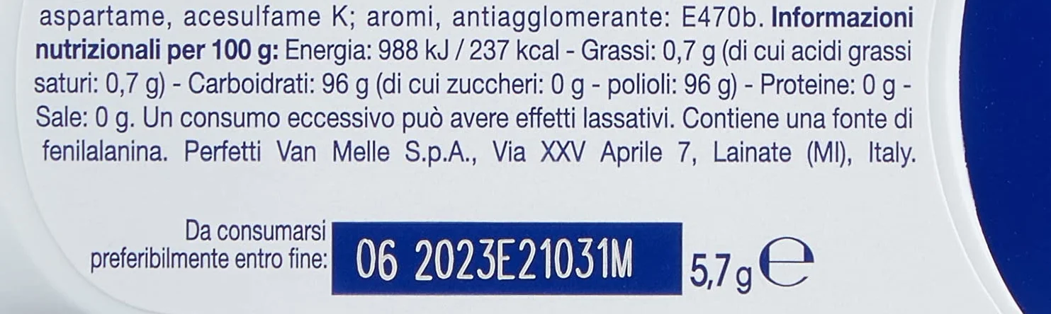 Frisk Peppermint, Caramelle alla Menta, Mentine Senza Zucchero e Senza Glutine, Freschezza a Lungo, Confezione da 12 Astucci
