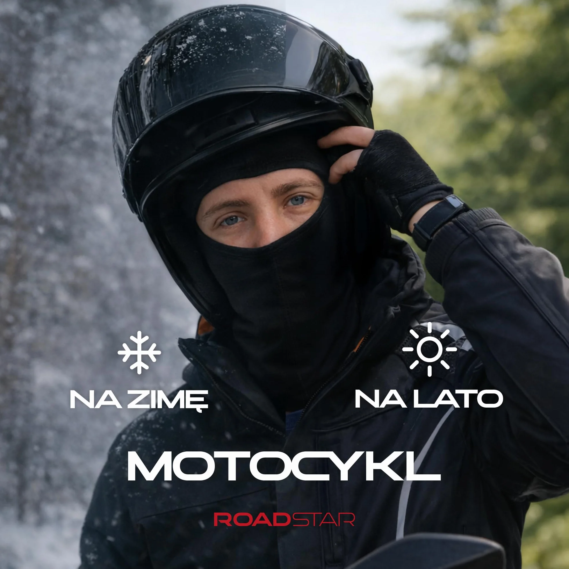 ROAD-STAR Kominiarka 100% bawełna rozmiar uniwersalny