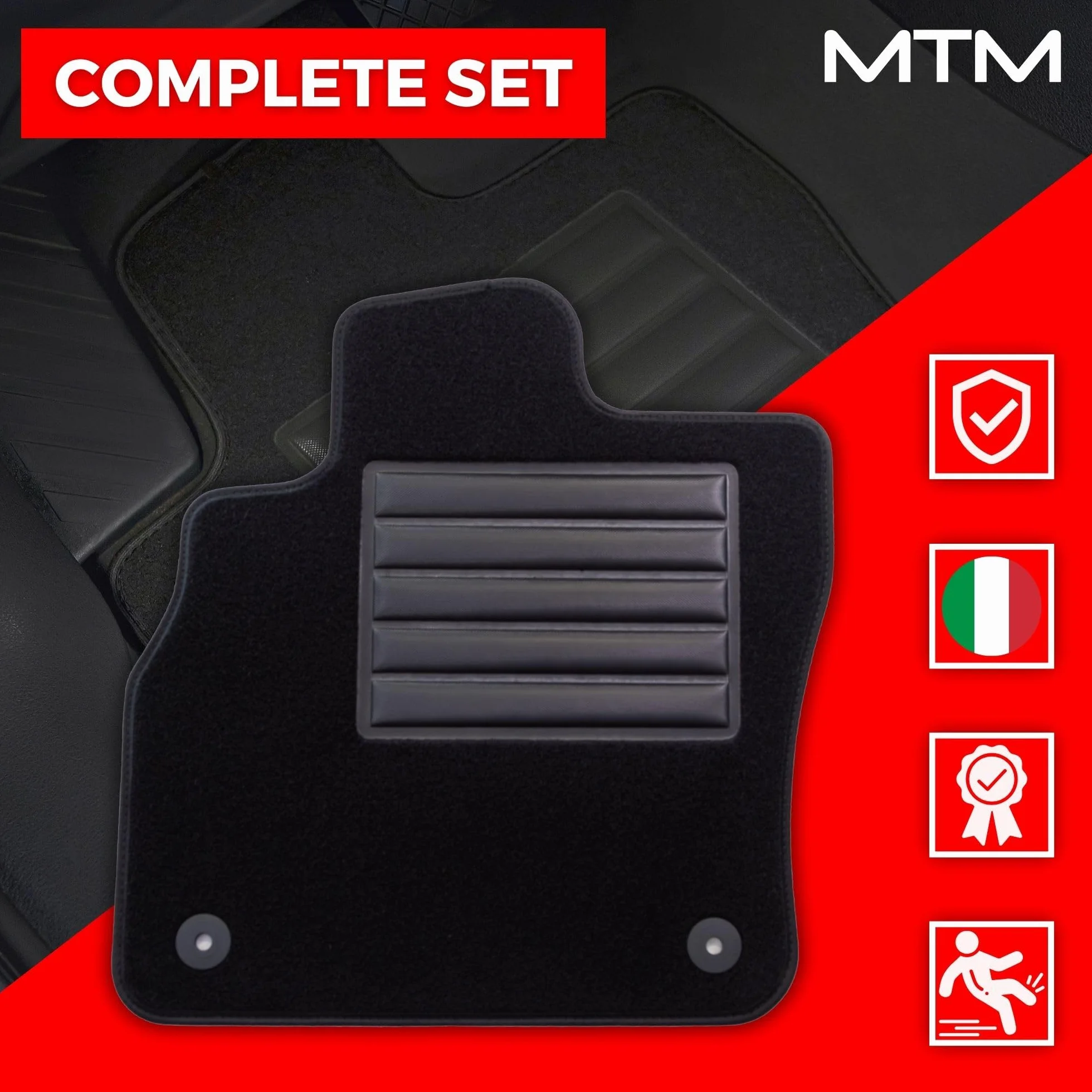 MDM SP-619 welurowe dywaniki samochodowe pasujące do Citroen C5 (X7) 2008>05.2017