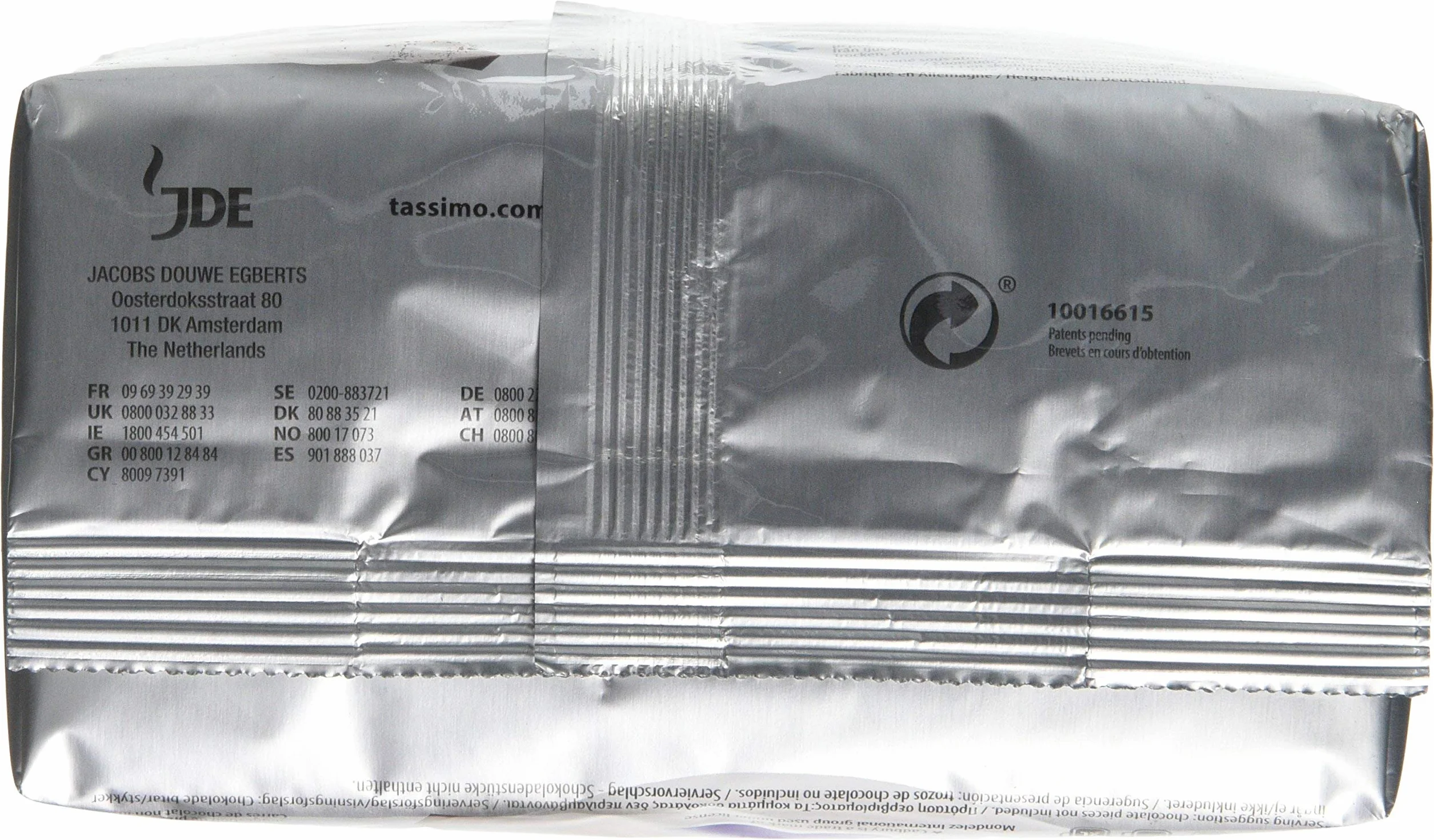 Tassimo Cadbury kakao, kakao, czekolada, kapsułka, 8 T-Discs / porcje