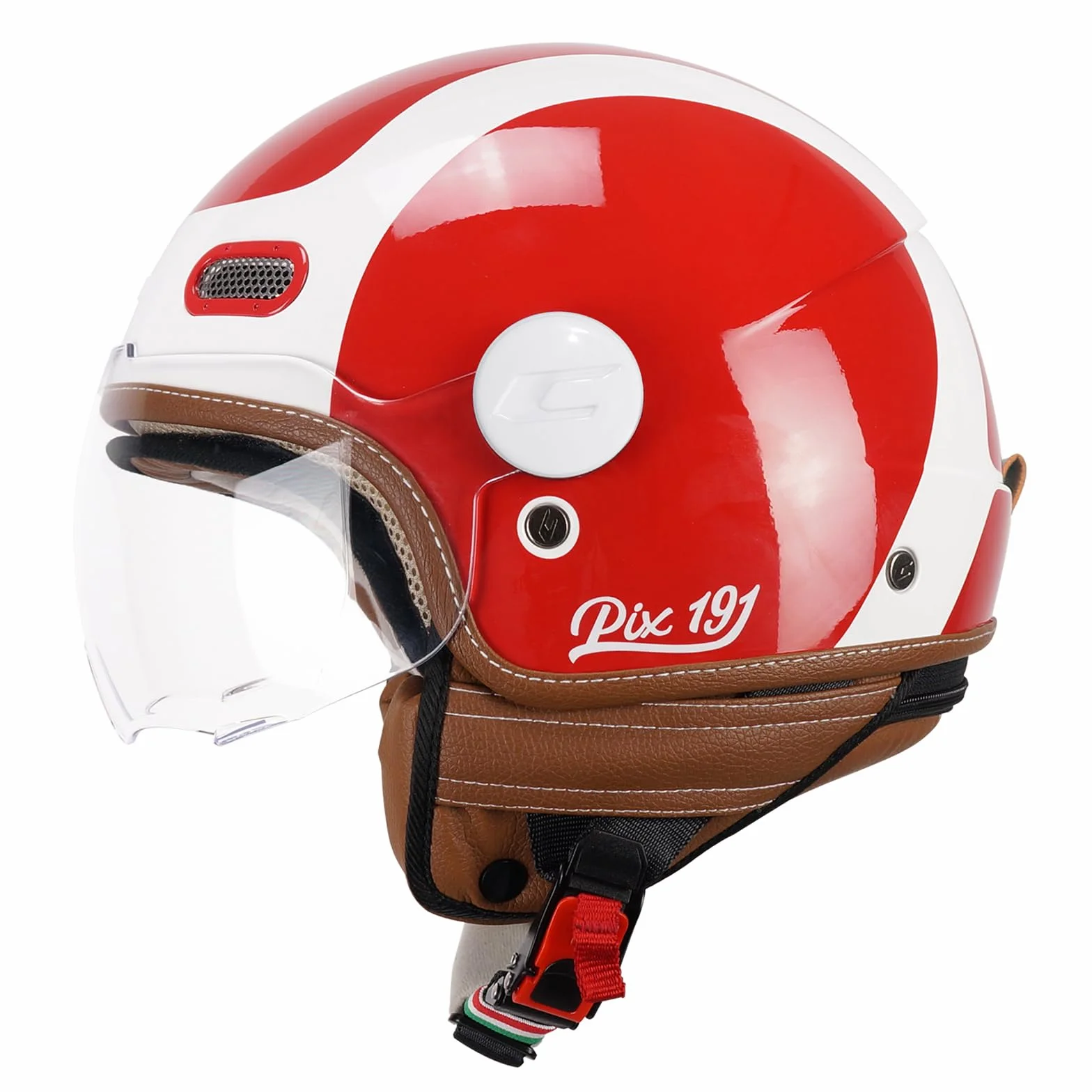 CGM Kask Jet 191G PIX SPRINT, czerwony 191G-ASA-85