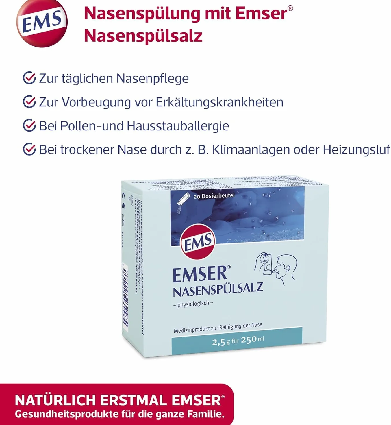 EMSER SALZ Dosierbeutel 100 Sztuka Torba