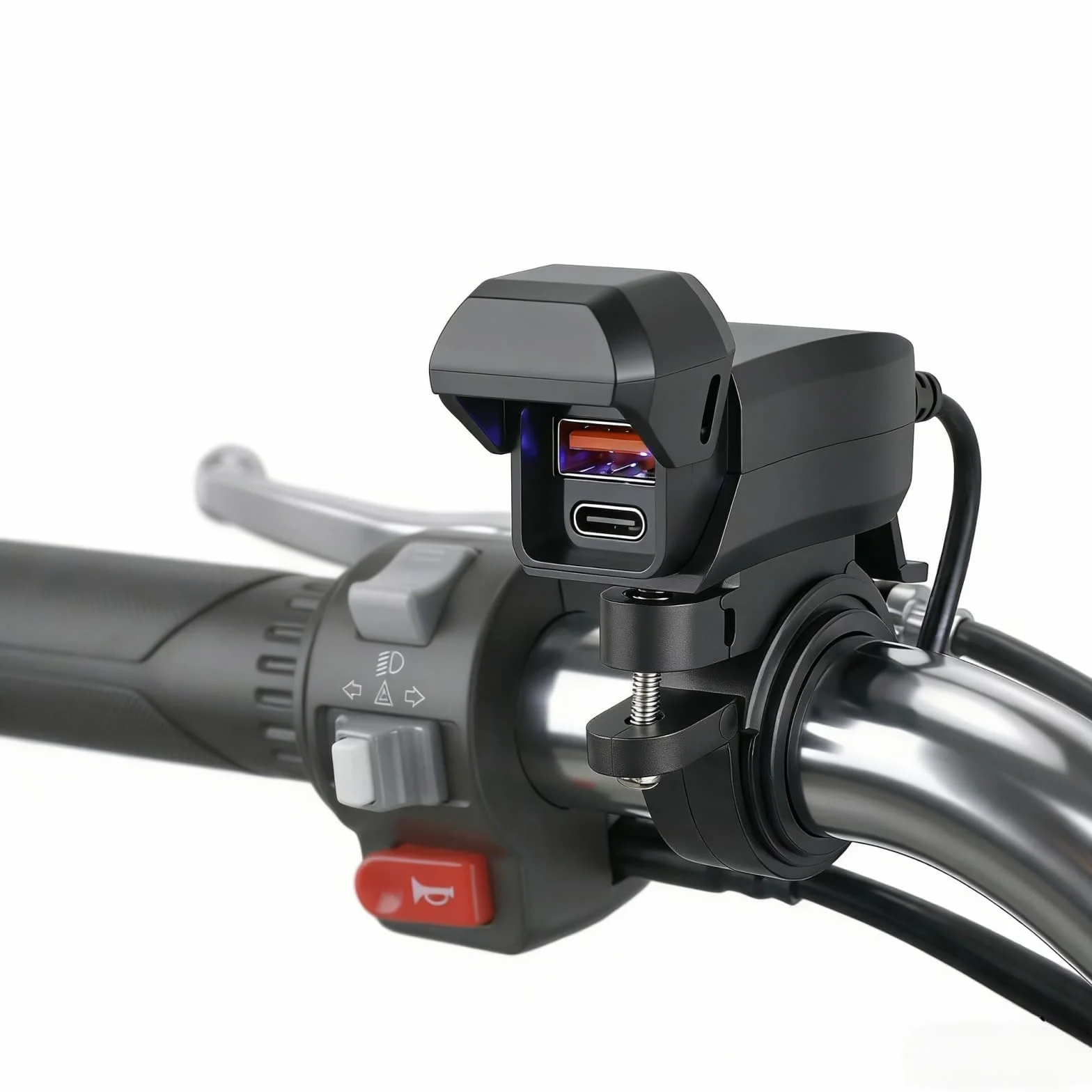 Motocyklowa ładowarka USB 36W PD3.0 QC3.0 2-portowa IP65 12-24V DC