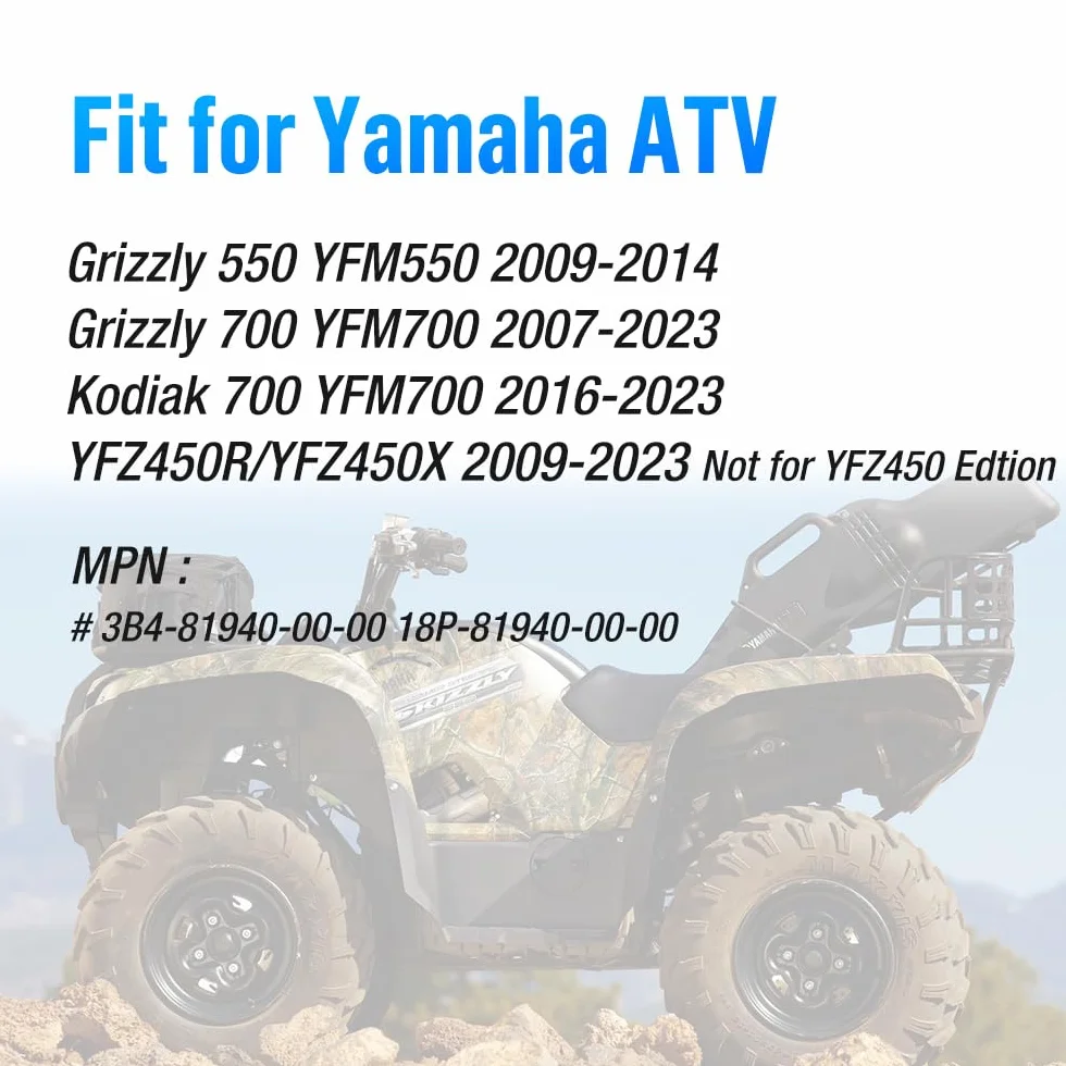 Przekaźnik rozrusznika z wtyczką pasuje do Yama-ha Grizzly 700 Grizzly 550 Kodiak 700 od 2007, YFZ450R i YFZ450X od 2009