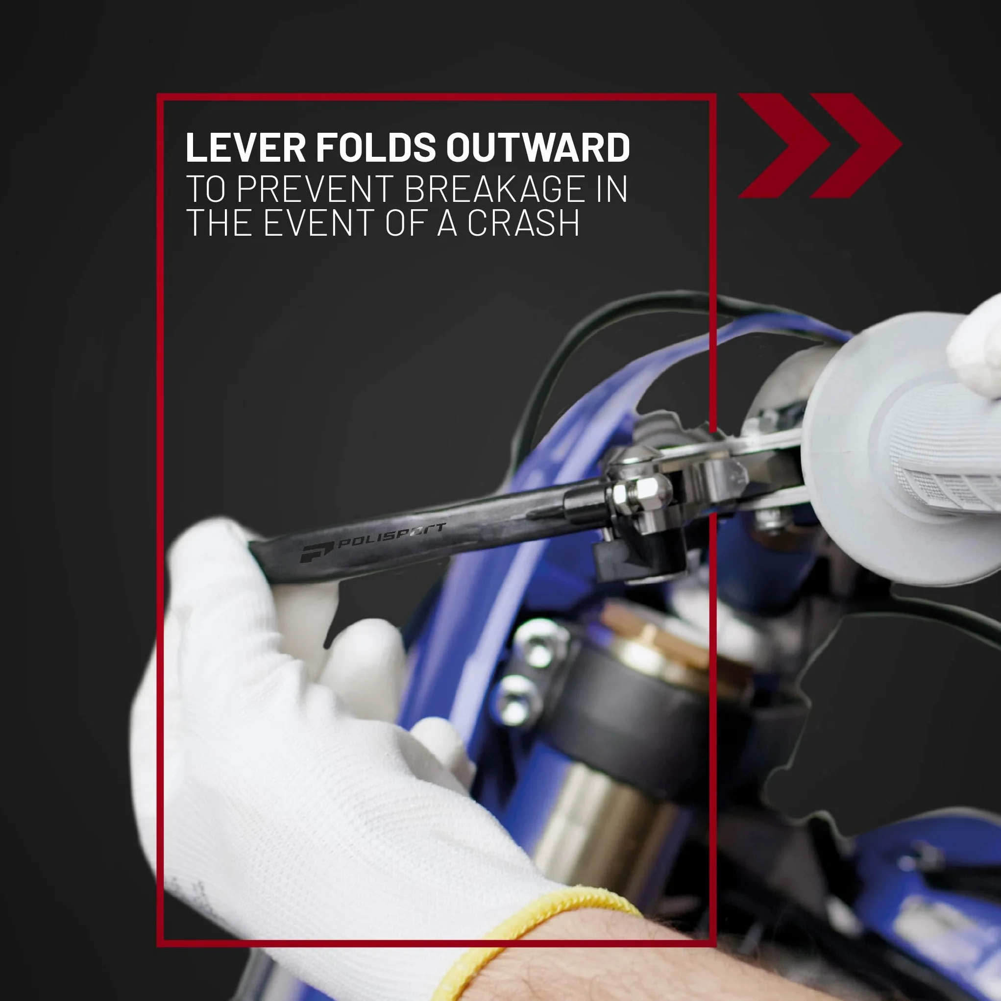 Polisport Zestaw nietłukących uchwytów aluminiowych czarny do HUSQVARNA