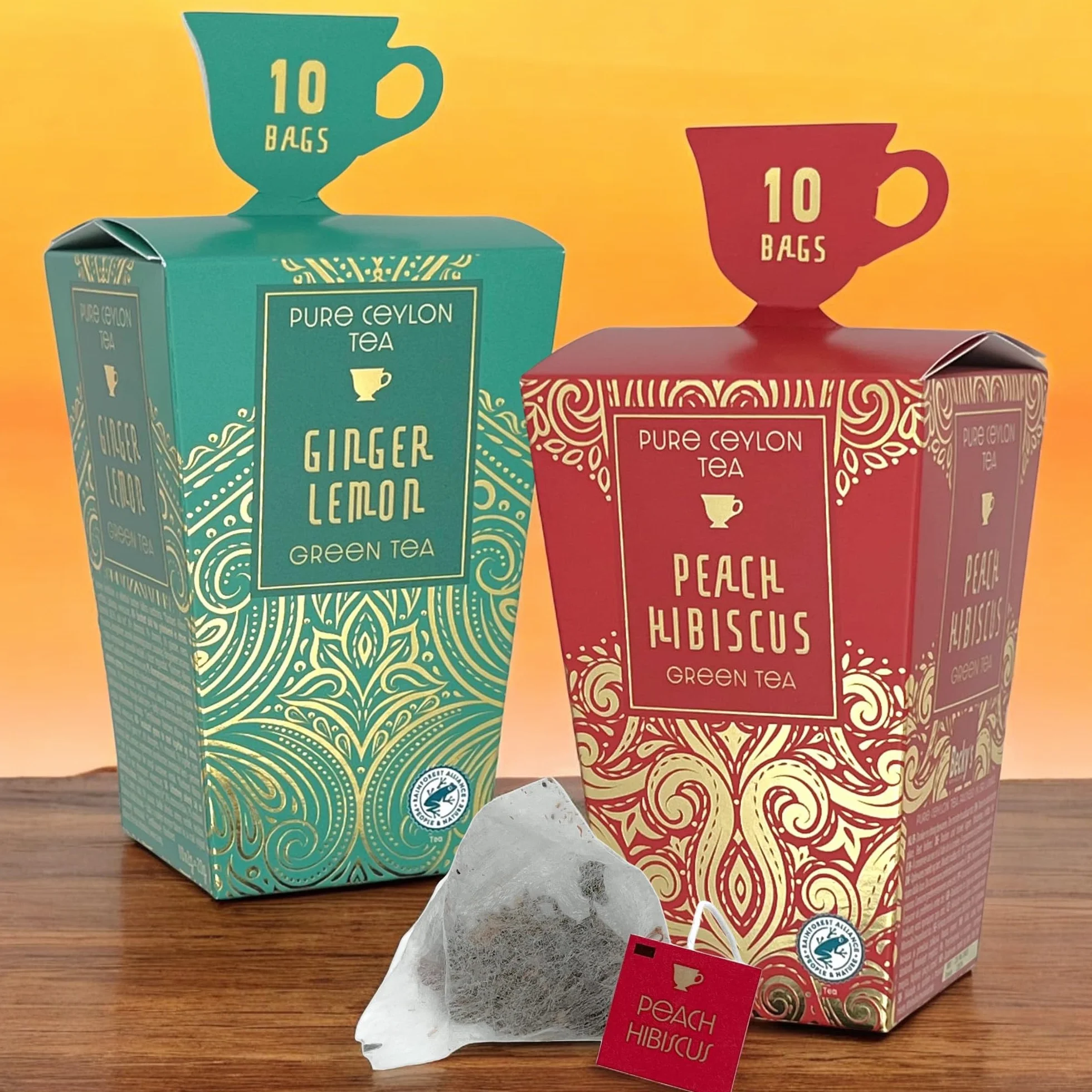 Herbata w pudełku prezentowym, Pure Selection, z wyborem czarnej i zielonej herbaty, 80 g