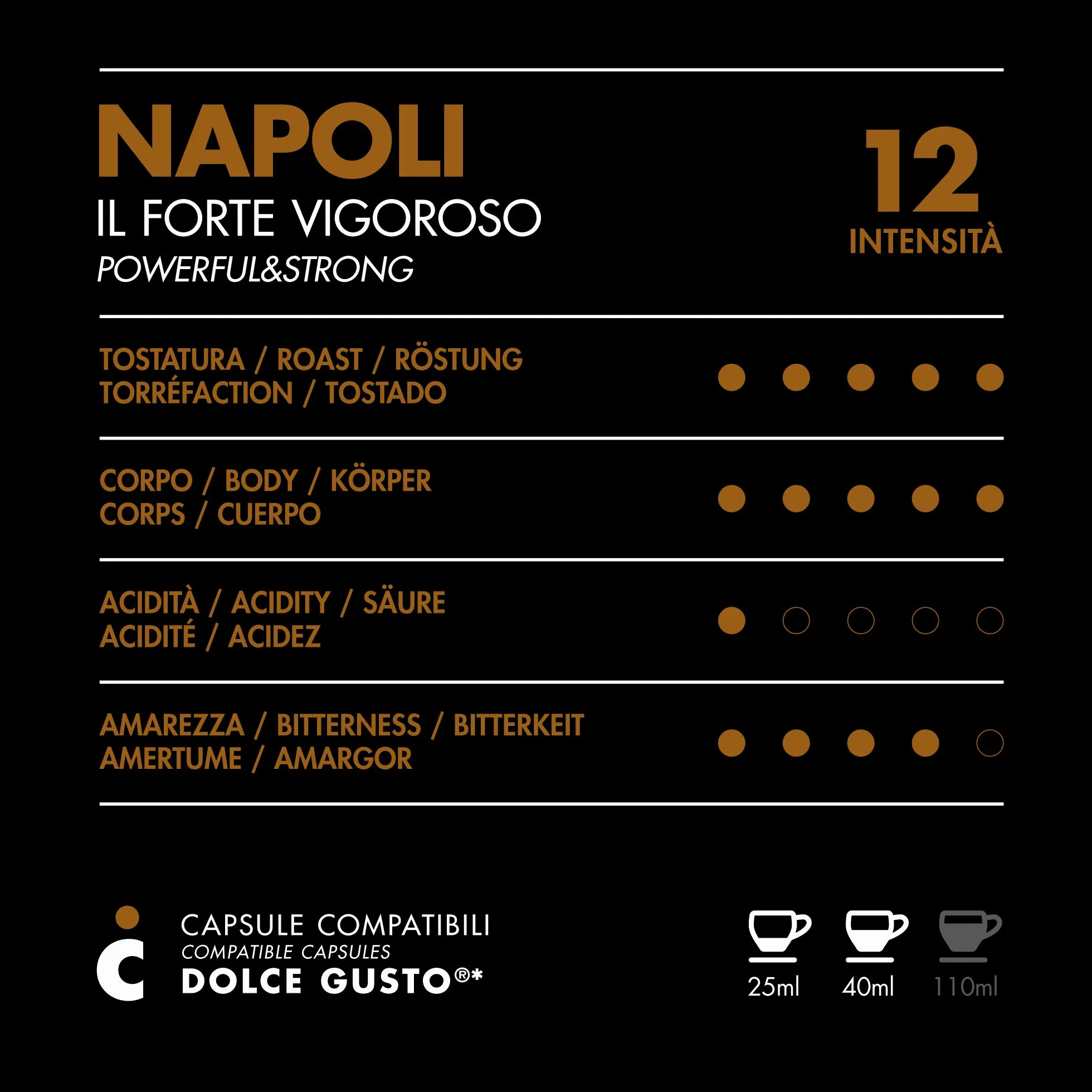 Dolce Gusto 96 kapsułek Il Caffè Italiano Napoli intensywność 12