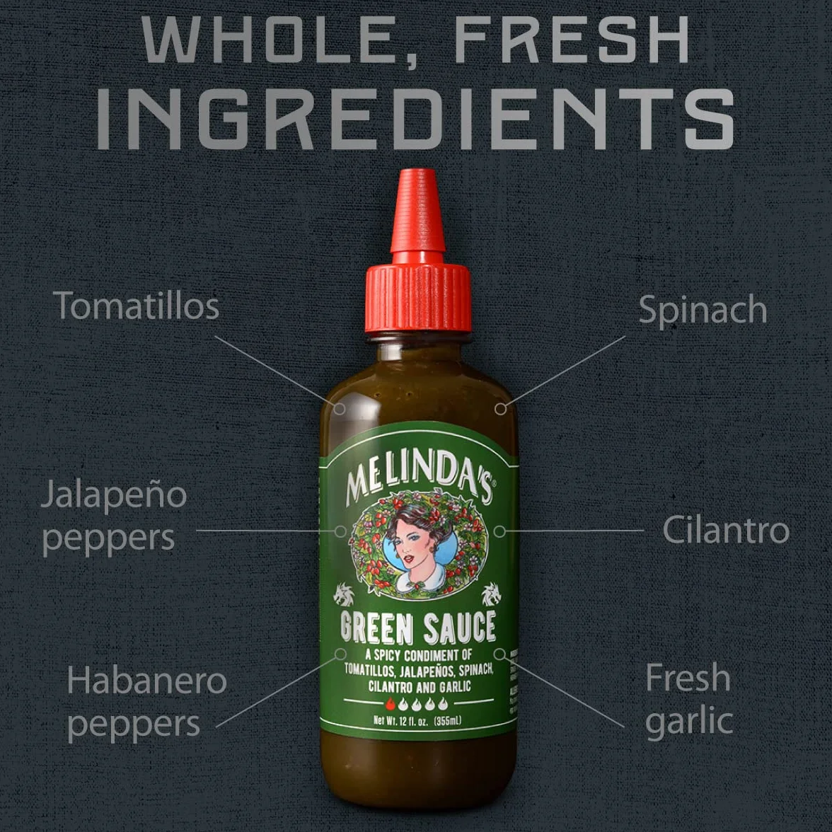 Melinda's Zielony sos pikantny pomidor jalapeno 355ml