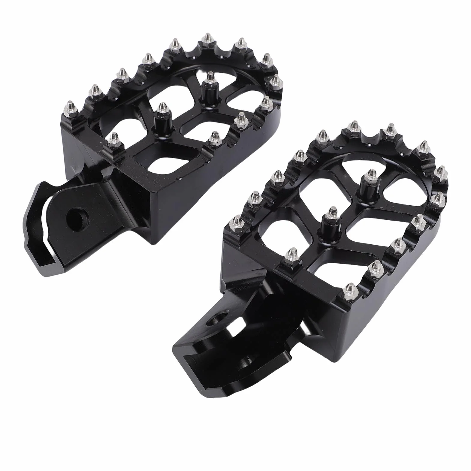 Asixxsix Dirt Bike Foot Peg, Aluminiowe Pedały Pedals Dirt Rower Footrest Wymienca Surron Light Bee X, Pedals Motorcycle Footpegs, Ulepszone Wrażenia z Jazdy (BLACK)