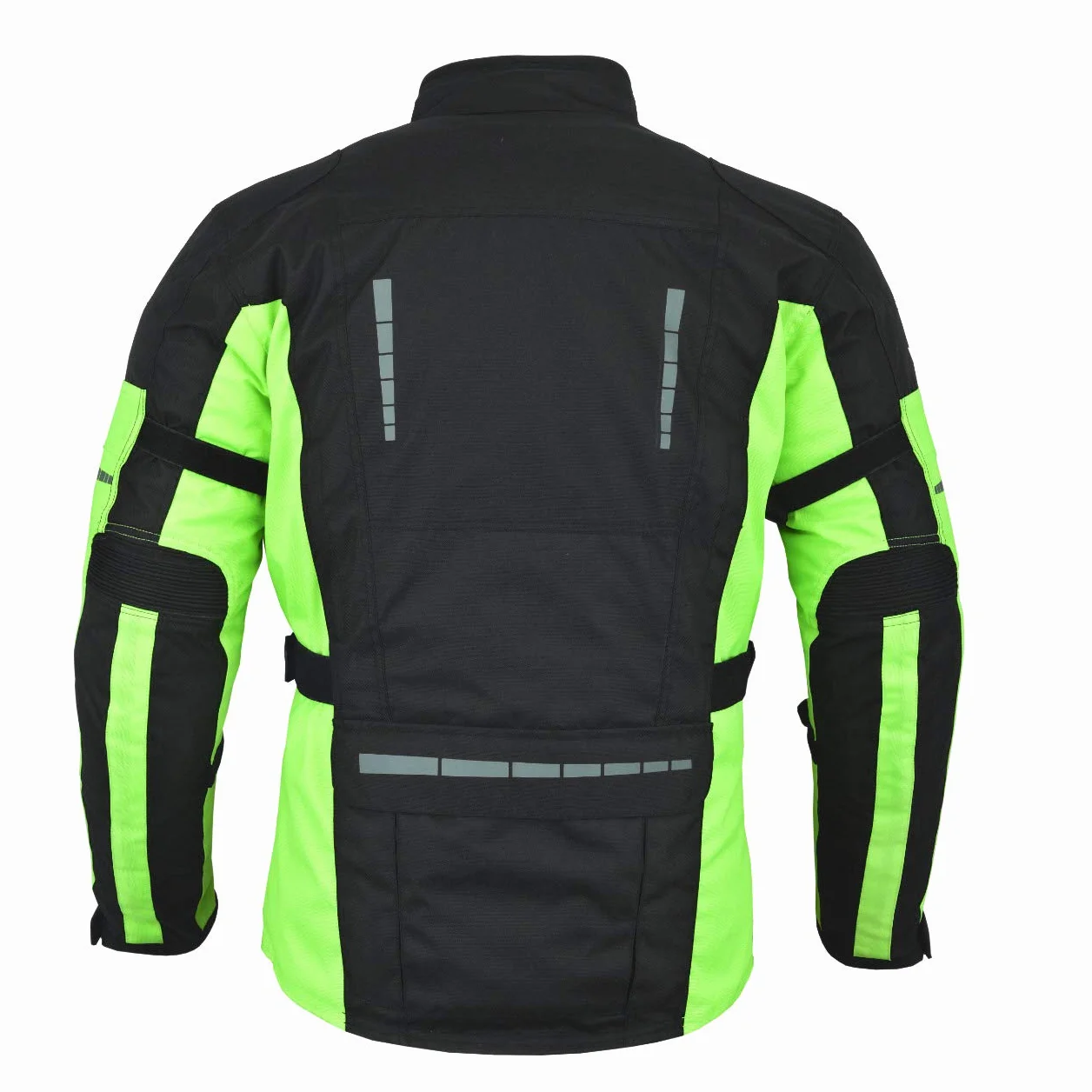 Jet Męska wodoodporna kurtka motocyklowa tekstylna czarny fluro