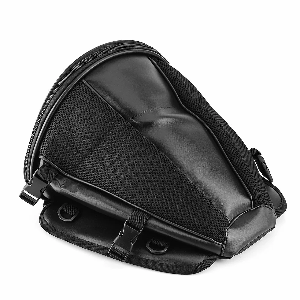 Torba Motocyklowa, Sportowa Wodoodporna Torba do Przechowywania na Tylnym Siedzeniu, Torba na tylną klapę Motocykla na Telefon, Klucze, Rękawiczki, Czarna Pasuje do Większości