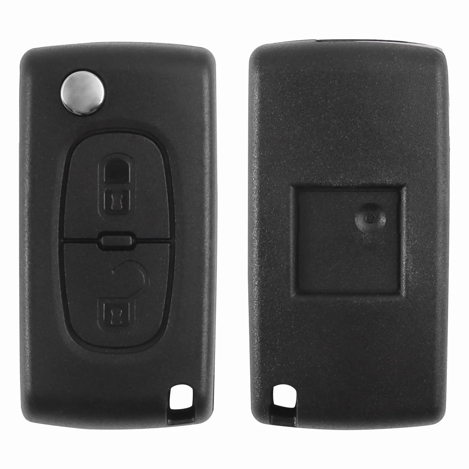 Pokrowiec na kluczyk składany pilot z brelokiem kompatybilny z Peugeot 207 307 308 407 408 607 Citroen C2 C3 C4 C5 C6 C8 Xsara