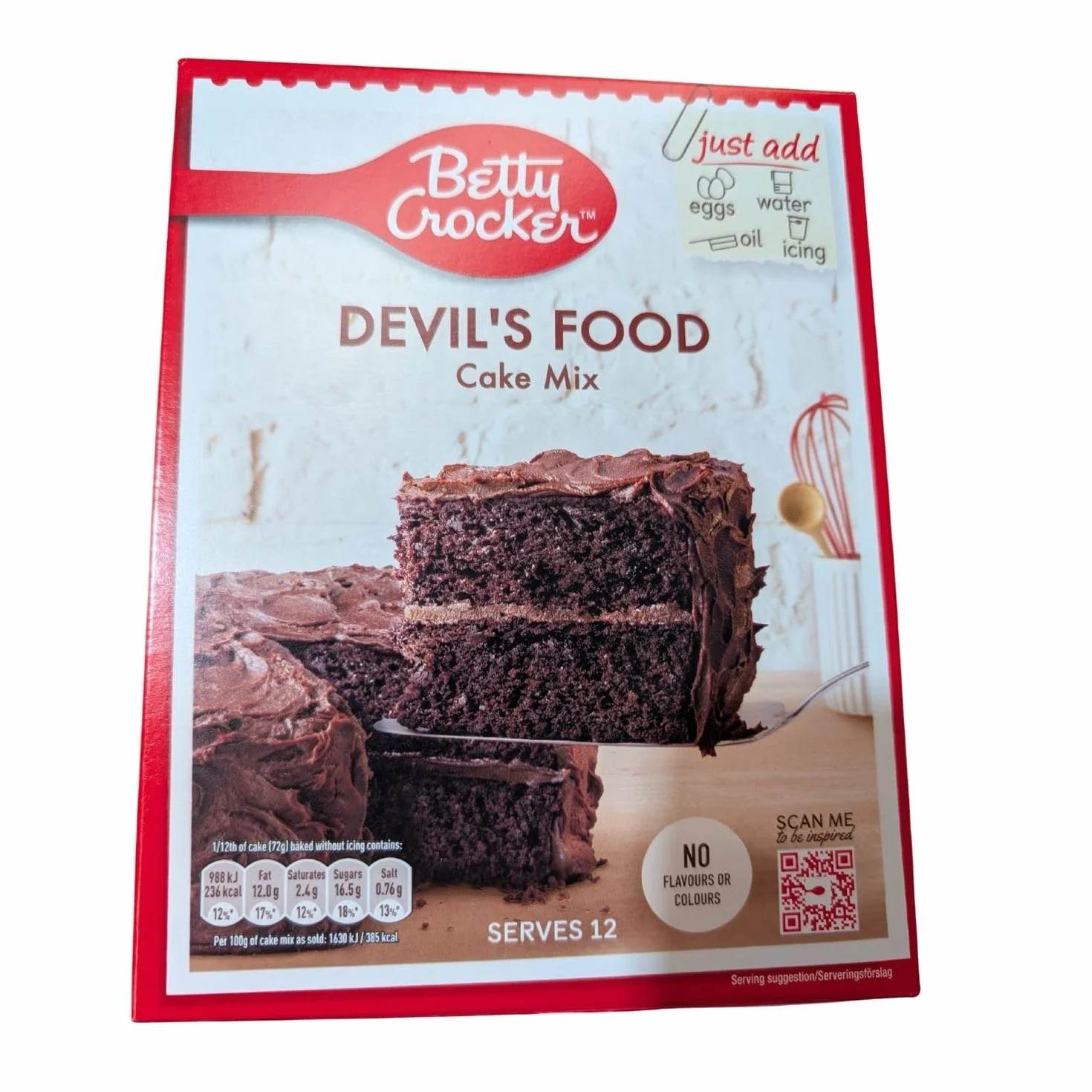 Betty Crocker Devil's Food Cake Mix 425 g mieszanka do pieczenia ciasta czekoladowego