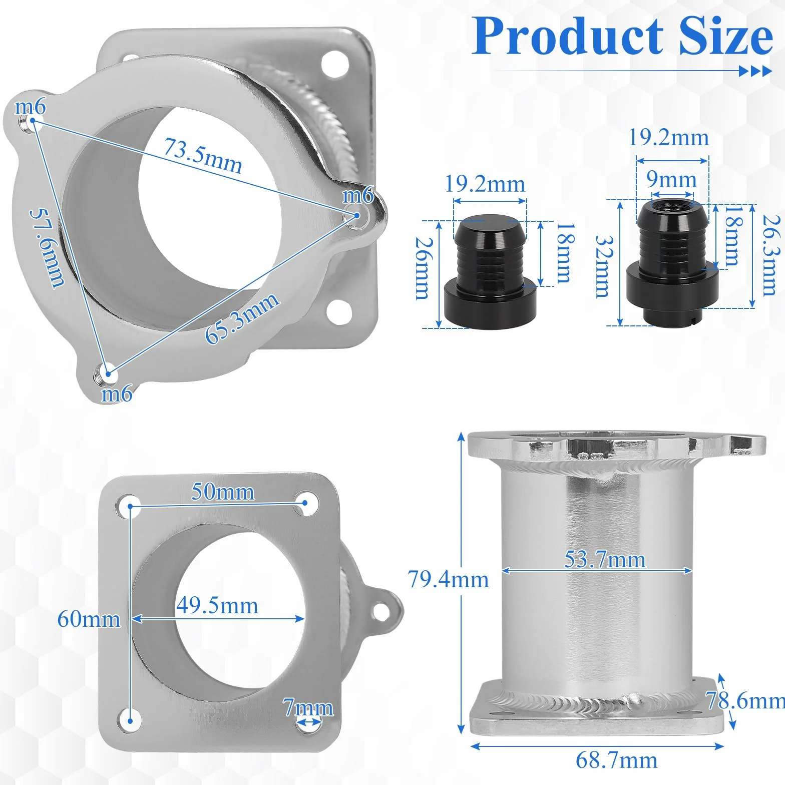 EFUTURETIME Zawór do usuwania EGR, EGR & Cooler Kit Delete zawór kompatybilny z E87/E90/E92/E93/E97/E60/E61/E65/E66, X3 X5 X6