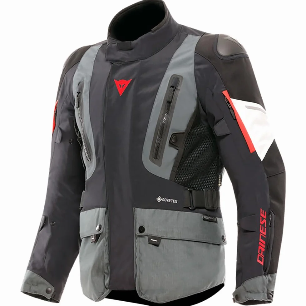 Dainese Carve Master 4 Gore-Tex wodoodporna kurtka motocyklowa, czarny/szary/czerwony, 50