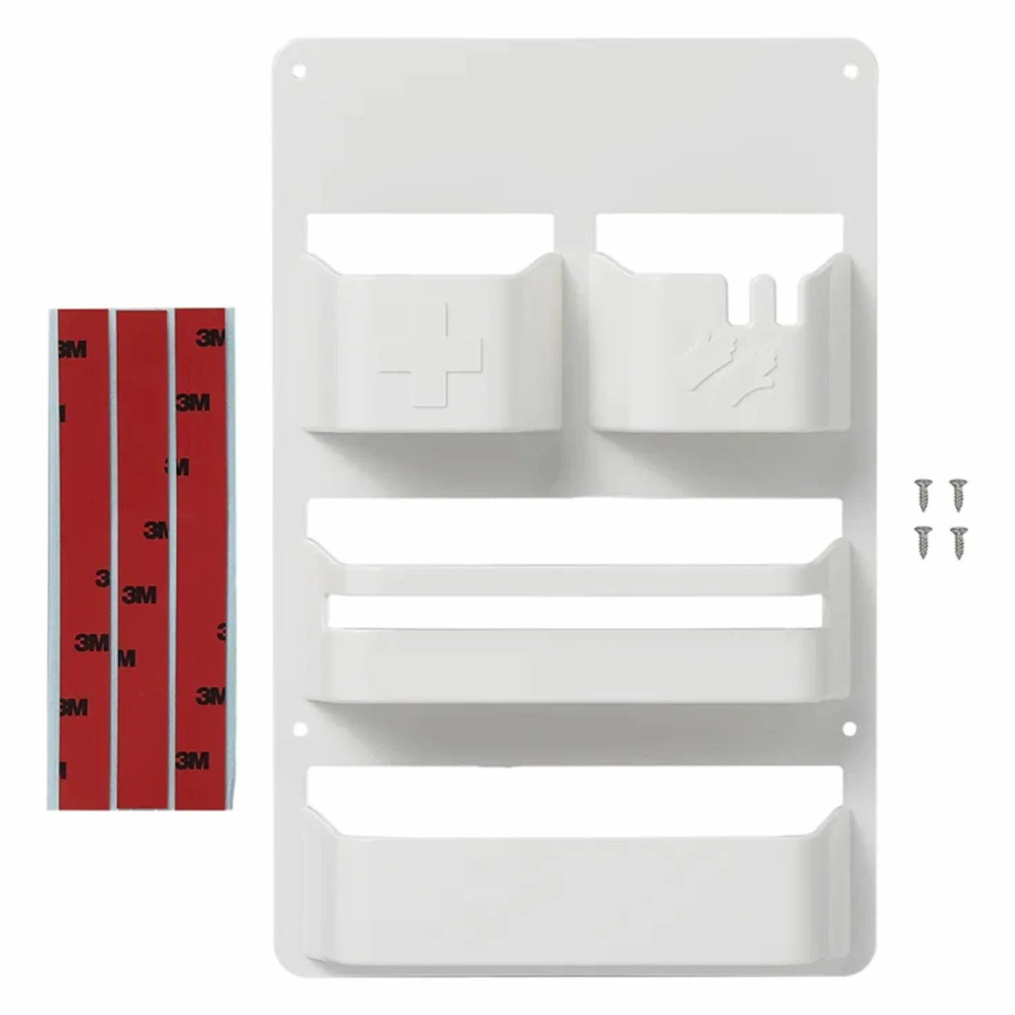 ProPlus 230094 organizer do klapy serwisowej, przyczepy kempingowej, kampera, kampera, wymiary: 28 x 18 x 4,8 cm, z taśmą klejącą M3