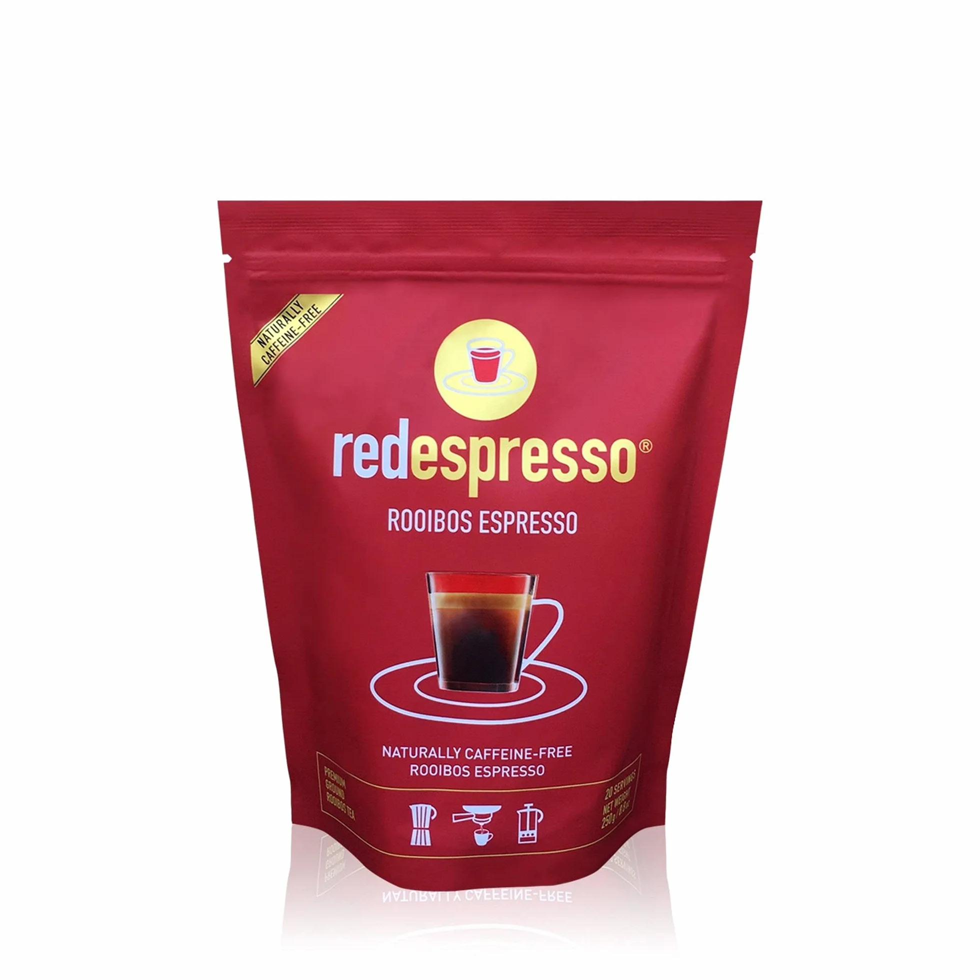 Red Espresso mielona herbata Rooibos 250 g bezglutenowa bez cukru wegańska