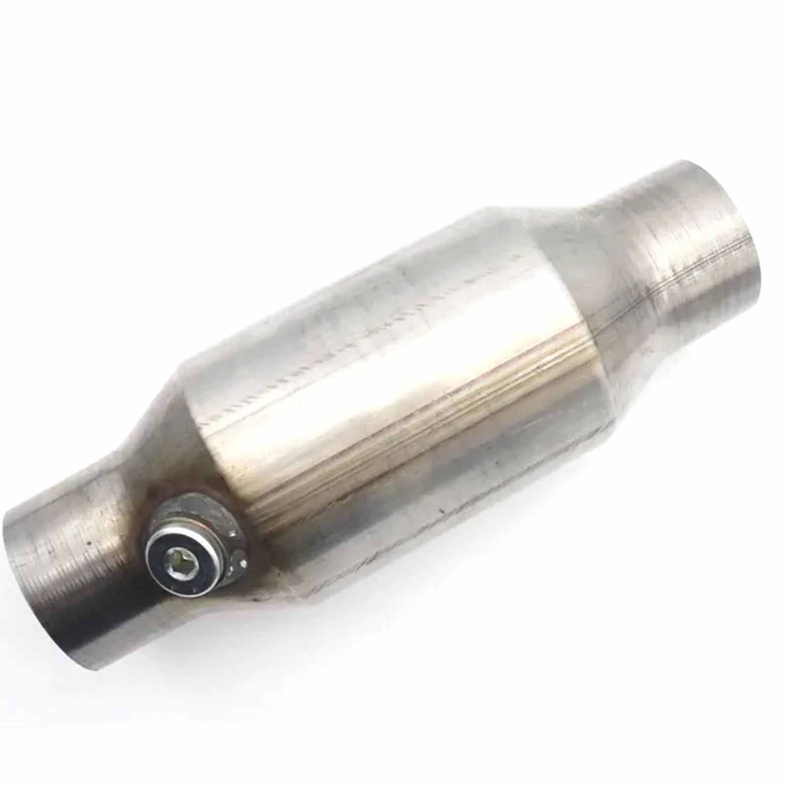 Katalizator filtr 2'' 2,25'' 2,5'' 3" Uniwersalny katalizator z sondą tlenową 400 ogniw, tłumik o wysokim przepływie, okrągły, ze stali nierdzewnej | 3 inch