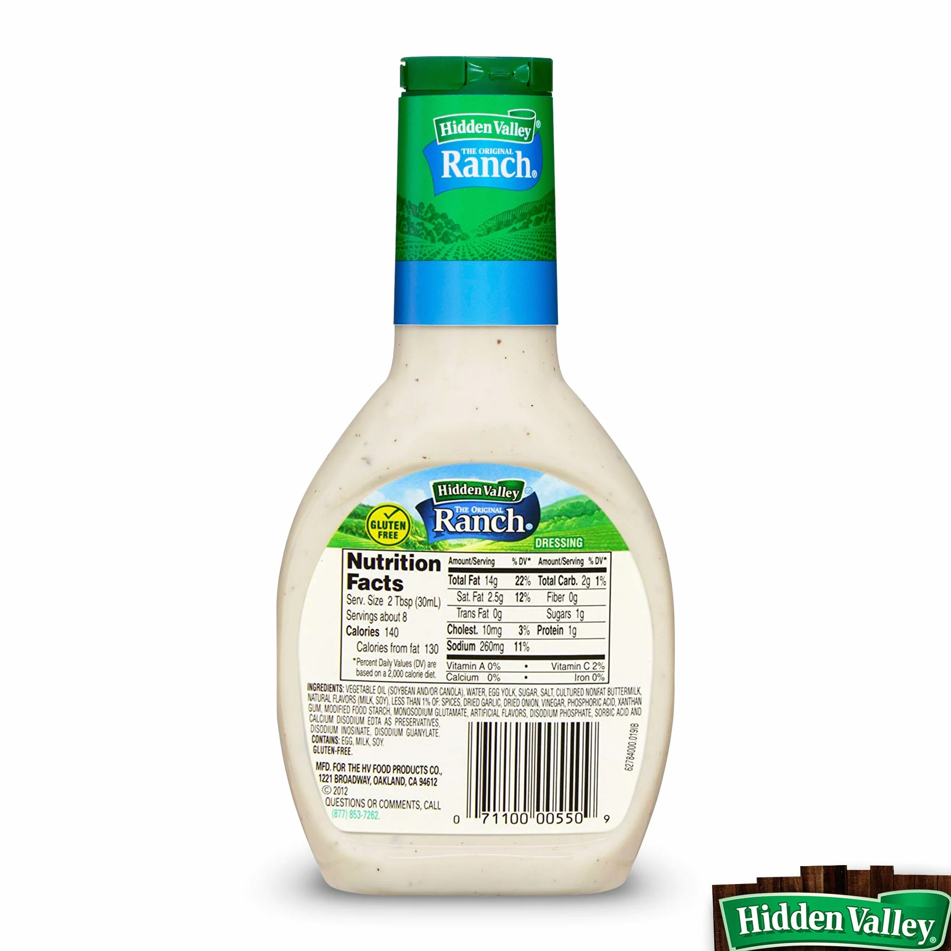Hidden Valley Oryginalny sos na ranczo bezglutenowy 236 ml 3 sztuki
