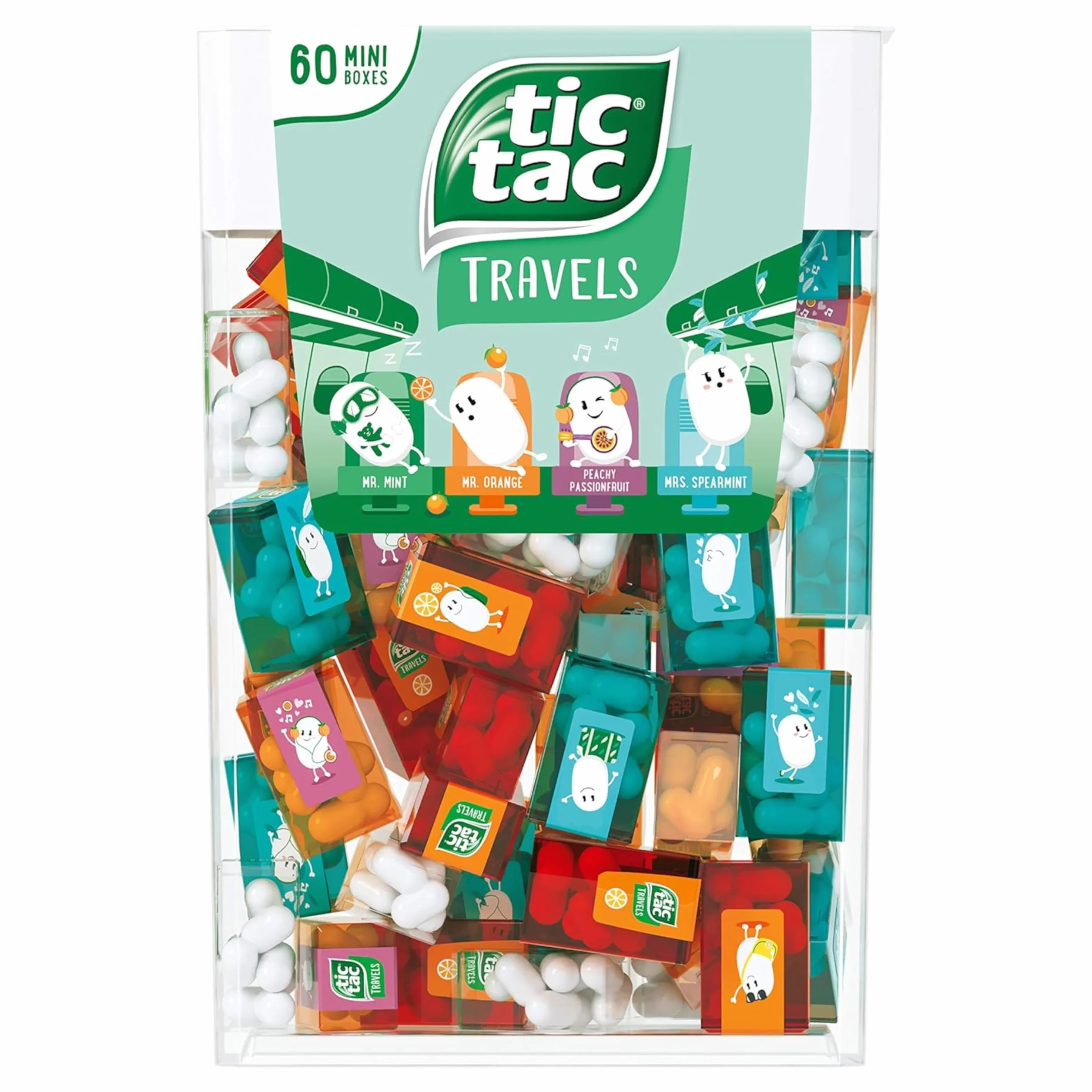 Tic Tac Pudełko 60 mini pudełek 234 g mięta pomarańcza brzoskwinia marakuja