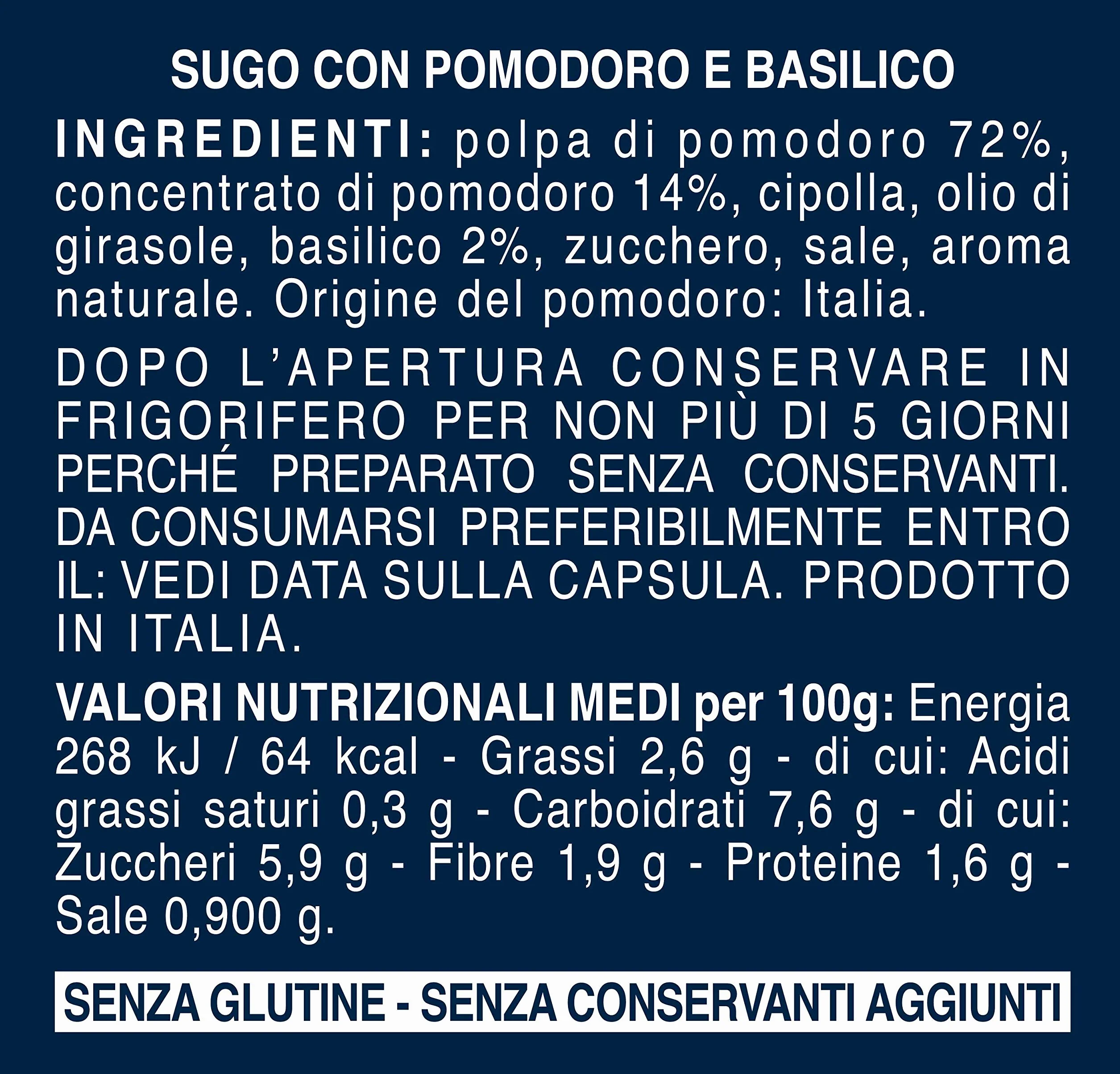 Pomodoro con Basilico Barilla sos do makaronu pomidory z bazylią import