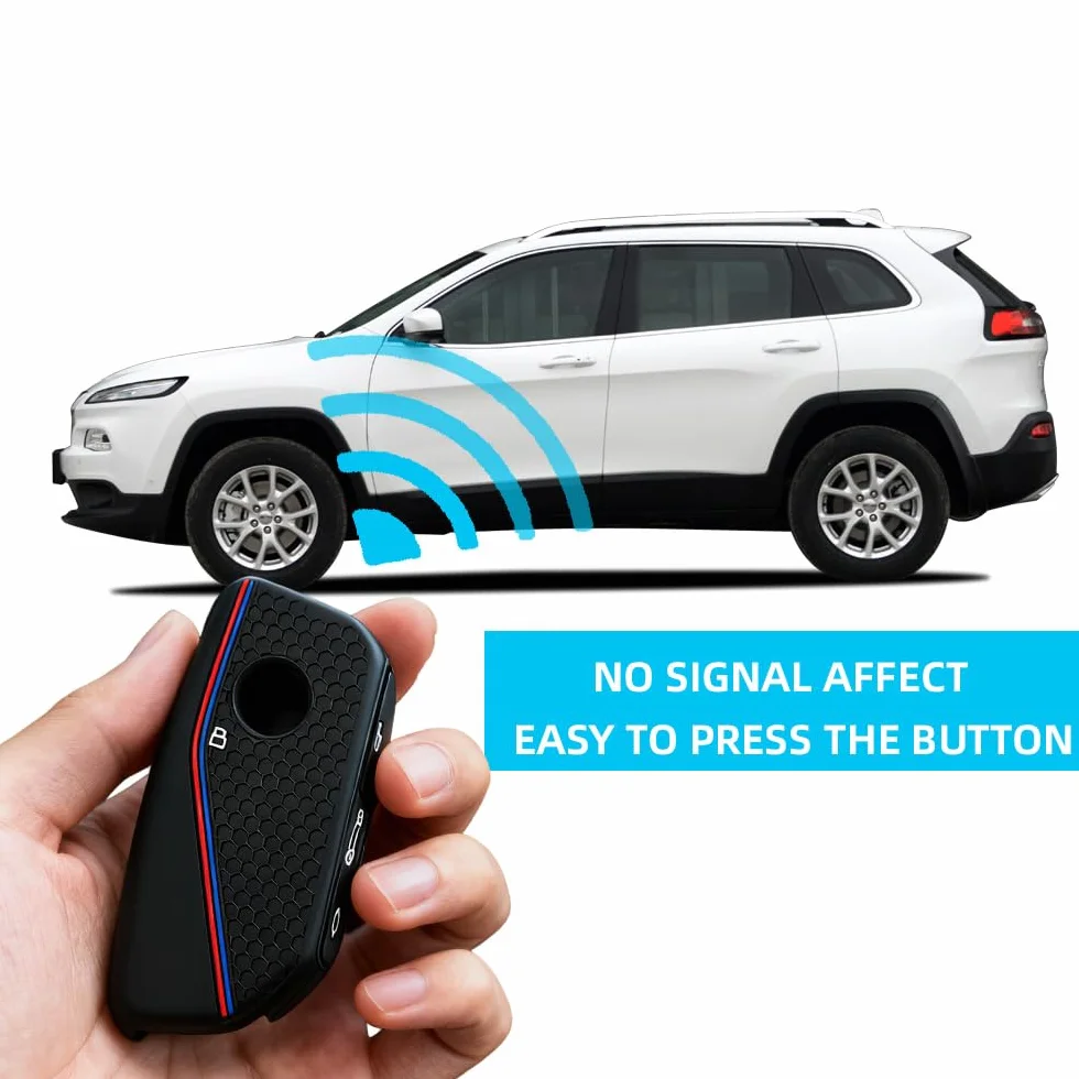 Silikonowe etui na kluczyki kompatybilne z BMW X1 Msport X2 X5 G05 M60i X5M X6 X7 740i X3 M50 540i 2024 2025 2026, etui na kluczyki samochodowe
