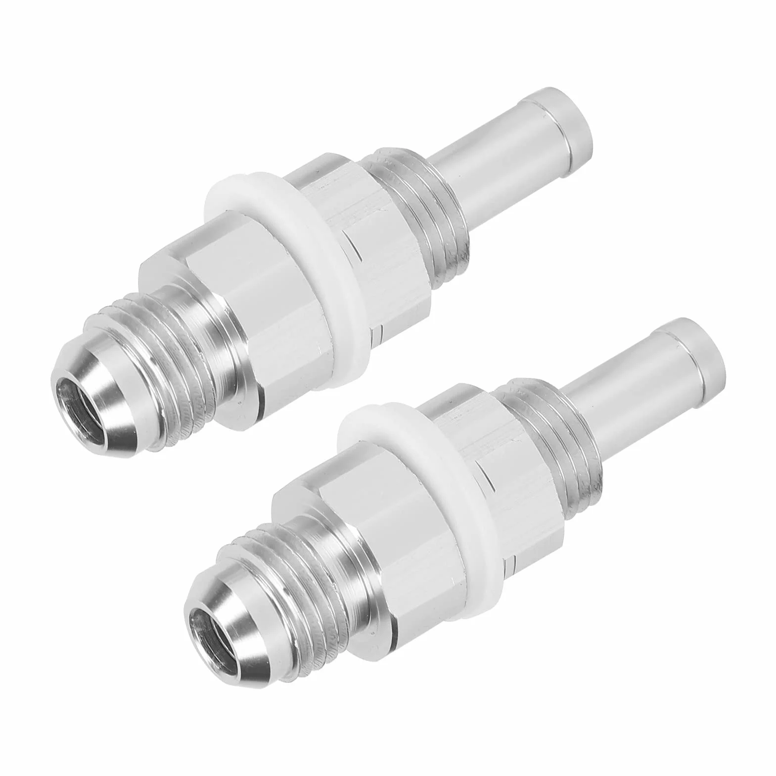 Adapter króćca do węża, 2 szt. AN6-5/16 króciec do węża, aluminiowa złączka zbiornika pompy paliwa do gumowych plastikowych nylonowych przewodów paliwowych