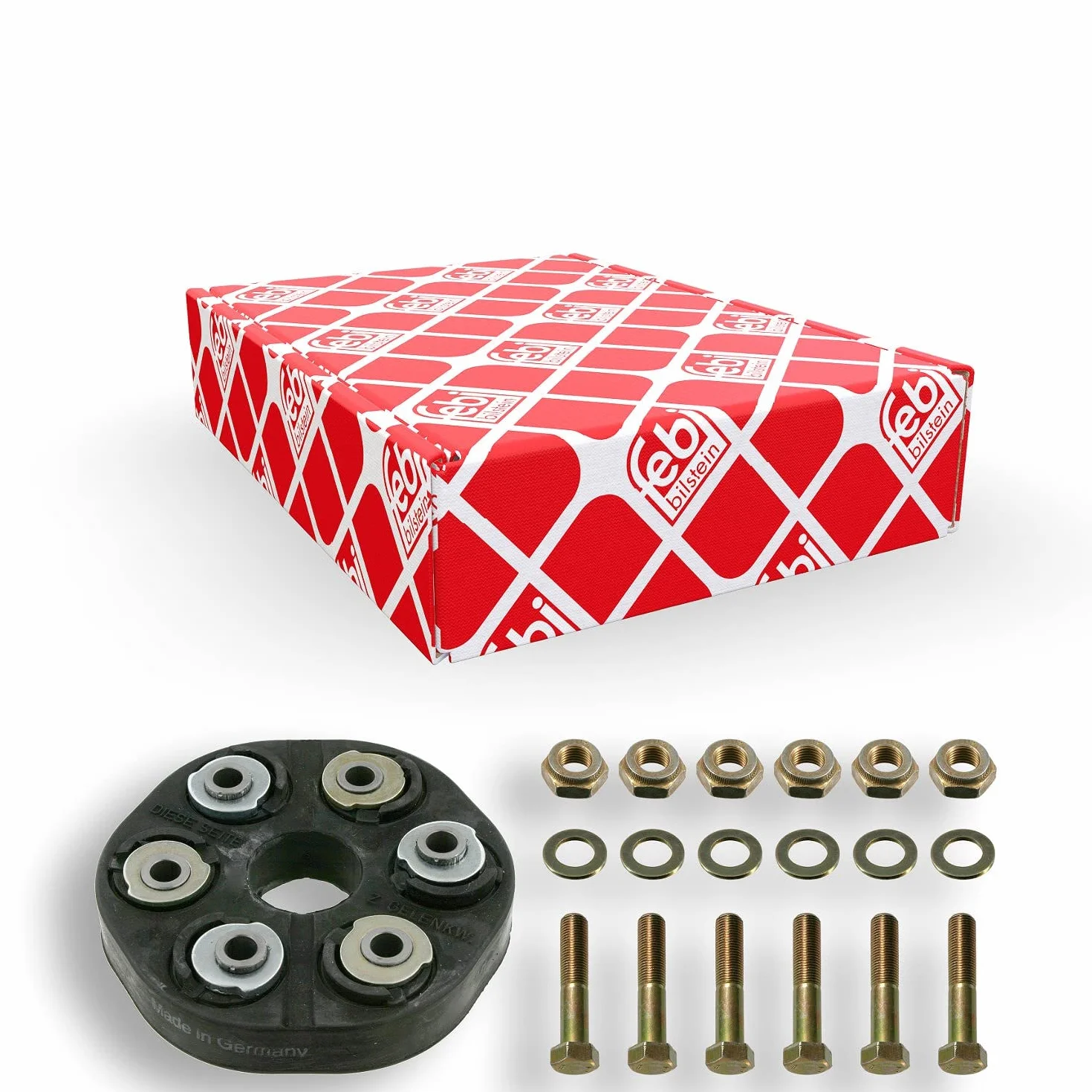 febi bilstein 03907 zestaw tarcz przegubowych do wału kardana, 1 sztuka