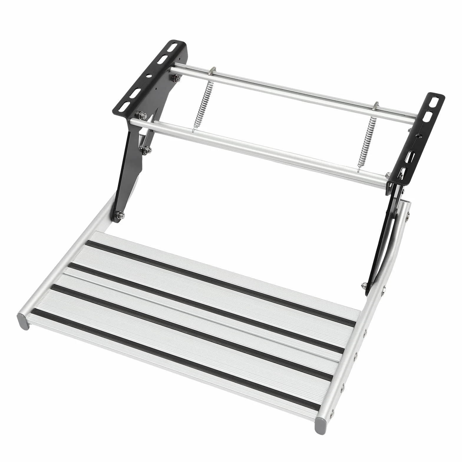kempingowy składany stopień, jedno stopniowanie, 54 * 61 cm stopień aluminiowy RV, drabinka kempingowa dla kempingowych samochodów kempingowych, przyczep podróżnych, ciężarówek