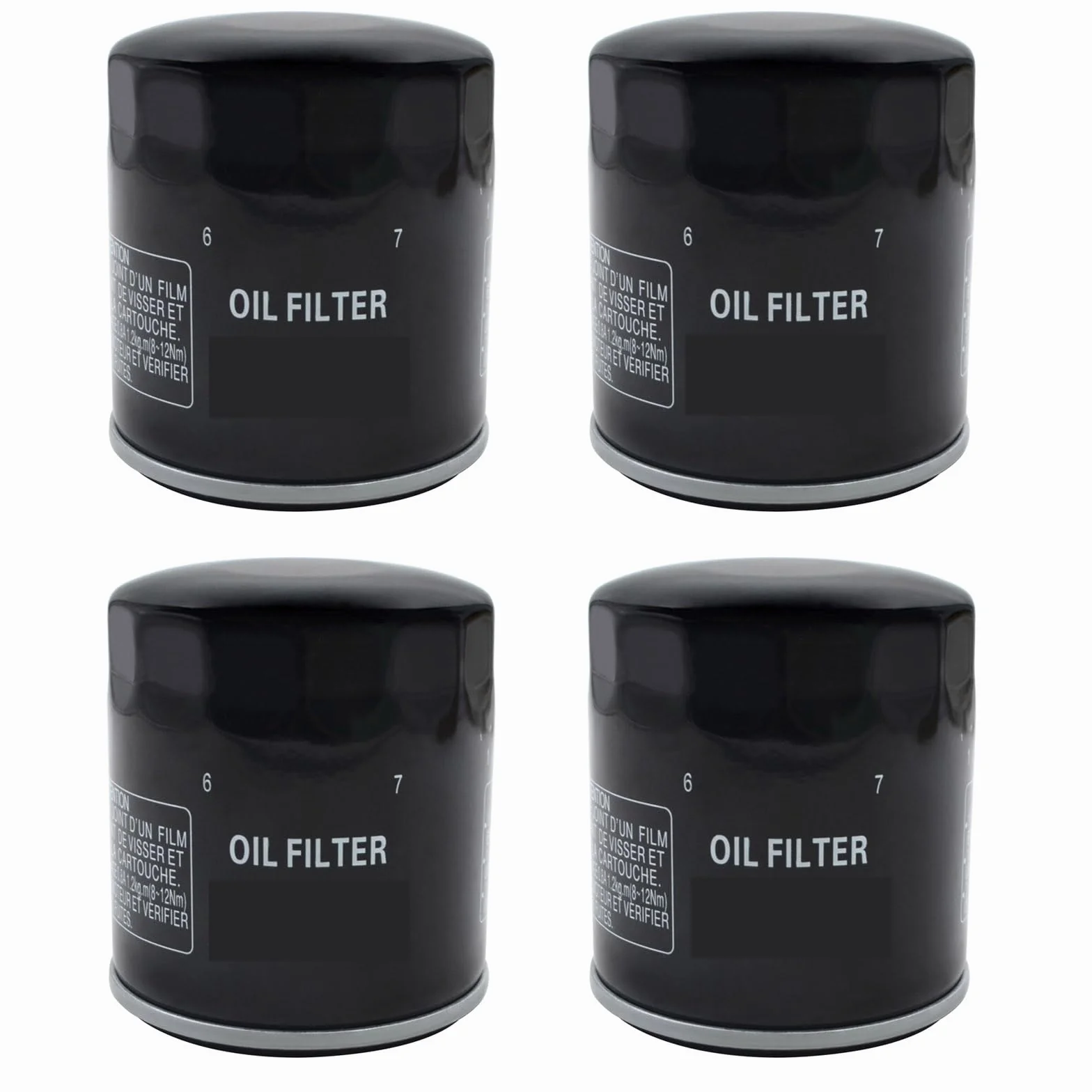 Motocyklowe filtry oleju Pasuje do Harley FLRT Freewheeler FLS Softtail Slim FLSB Sport Glide FLSL 63798-99 Filtr oleju motocyklowego(4PCS)