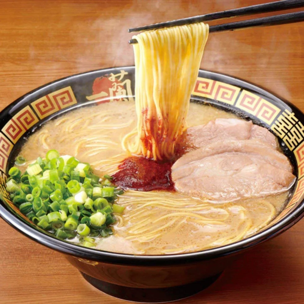 Ichiran Ramen Hakata styl delikatny prosty makaron Tonkotsu zupa z sosem Ichiran's Special Secret Red Dry Sauce - 5 posiłków - z Japonii