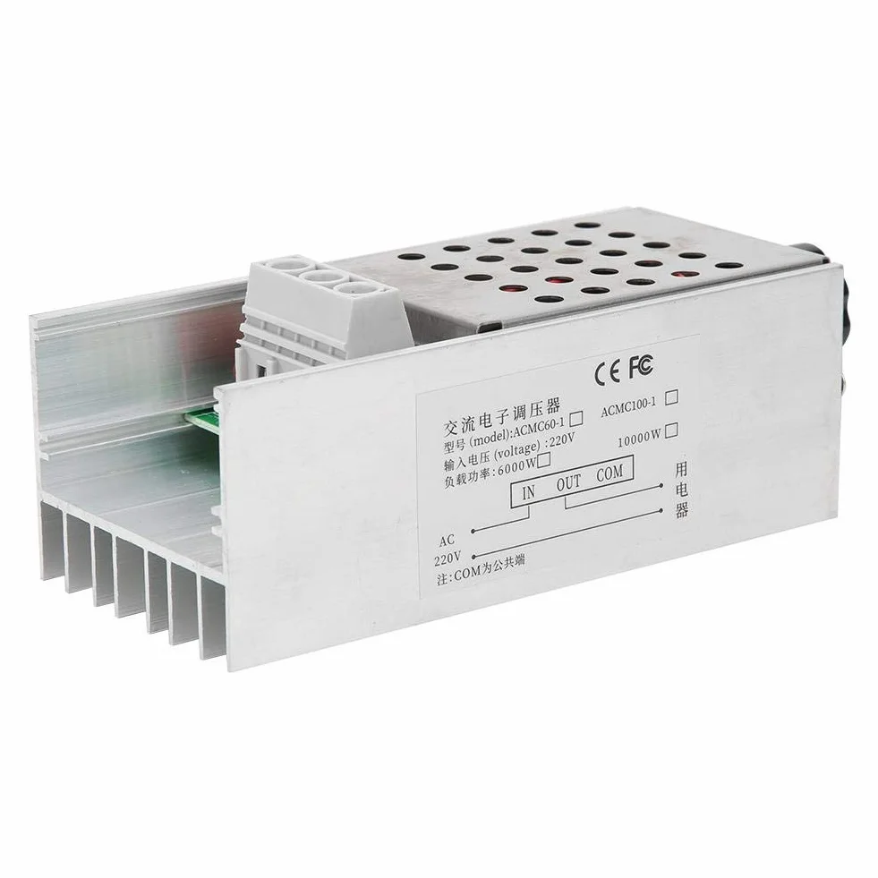 Regulator napięcia, 10000W ultra wysokiej mocy SCR regulator napięcia regulator prędkości termostat ściemniacza 220V/110V AC